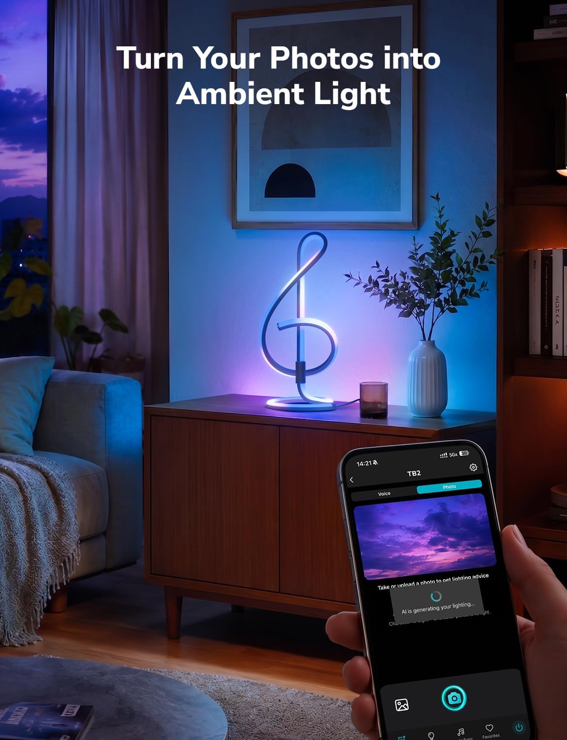 Detalle de Lepro smart table lamp TB2