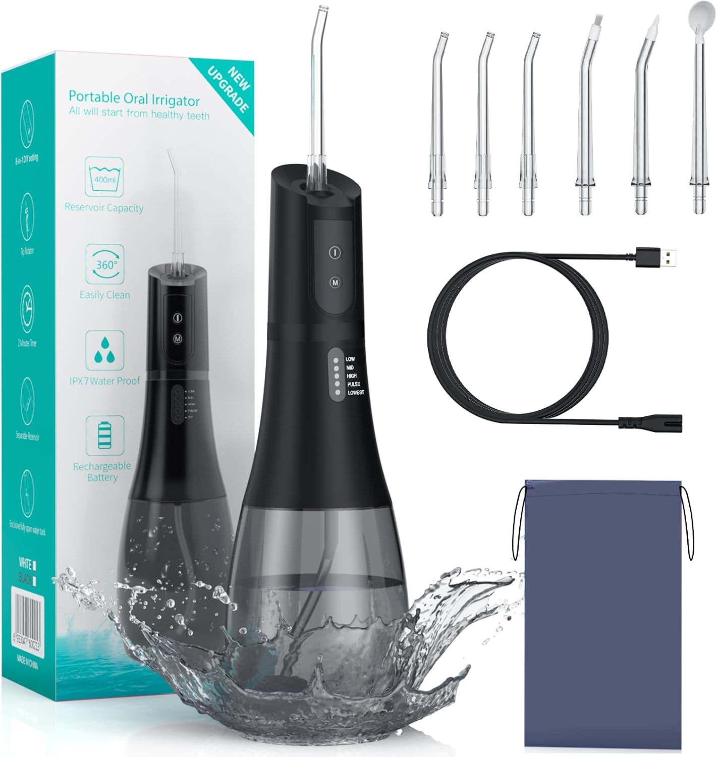 Thumbnail 6 de Portable Water Dental Flosser 2000mAh 5‑Mode