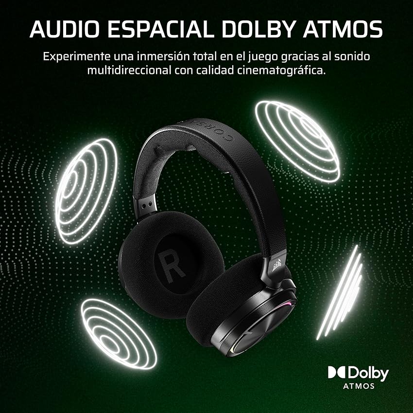 Thumbnail 2 de Corsair Virtuoso MAX Wireless Xbox Auriculares Bluetooth Dolby Atmos