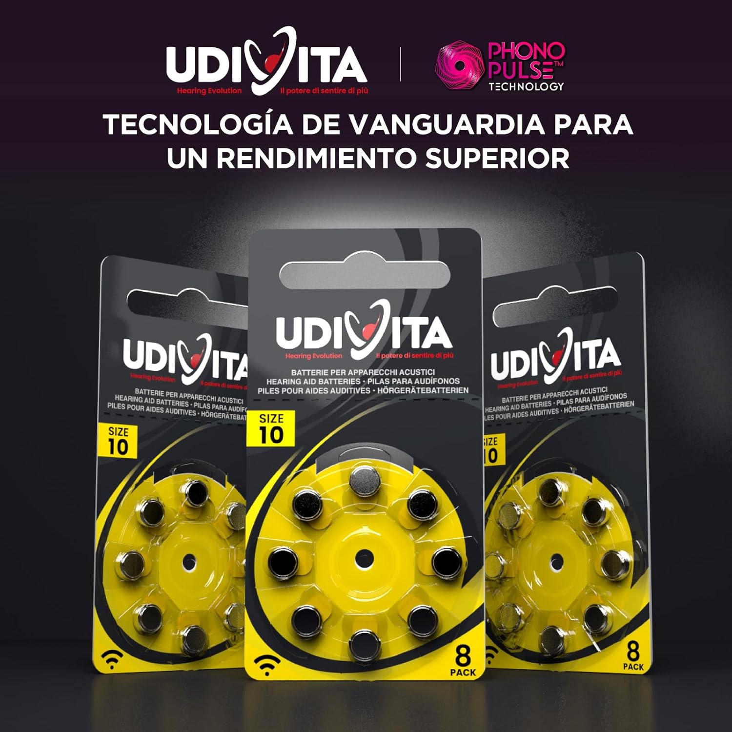 Thumbnail 6 de Udivita PR70 80 pilas tamaño 10 1,45V