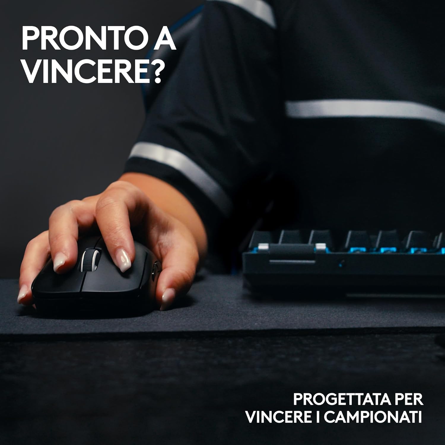 Detalle de Logitech G PRO X TKL LIGHTSPEED: tastiera gaming wireless ultraportatile con tasti PBT e GX Brown