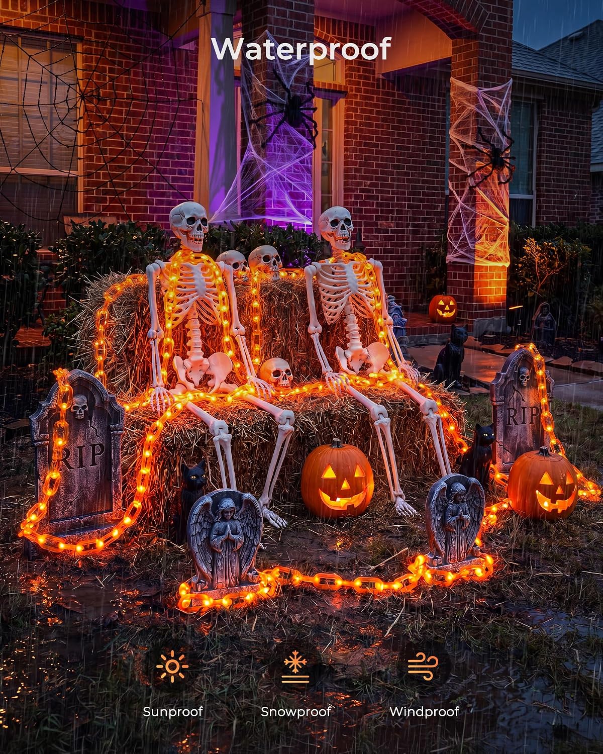Detalle de Brightown Halloween string lights, 10-foot