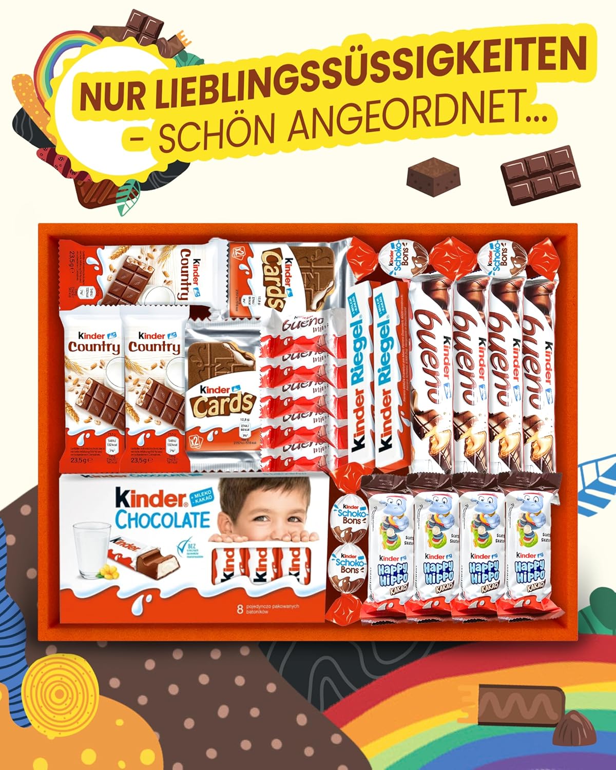 Thumbnail 1 de Süßigkeiten Box mit Kinderschokolade „Schokotraum“ von Candy Circle – Geschenk- und Naschbox mit Kinder-Snacks