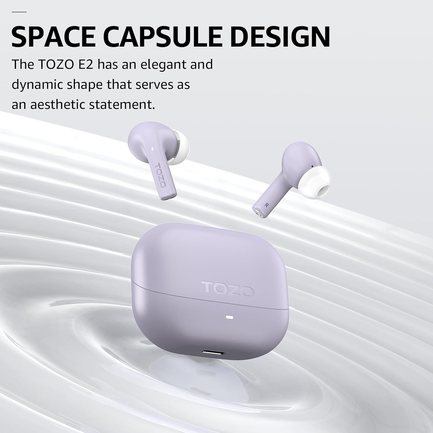 Detalle 2 de TOZO E2 In‑Ear Bluetooth‑Kopfhörer 5.3 mit App‑Steuerung