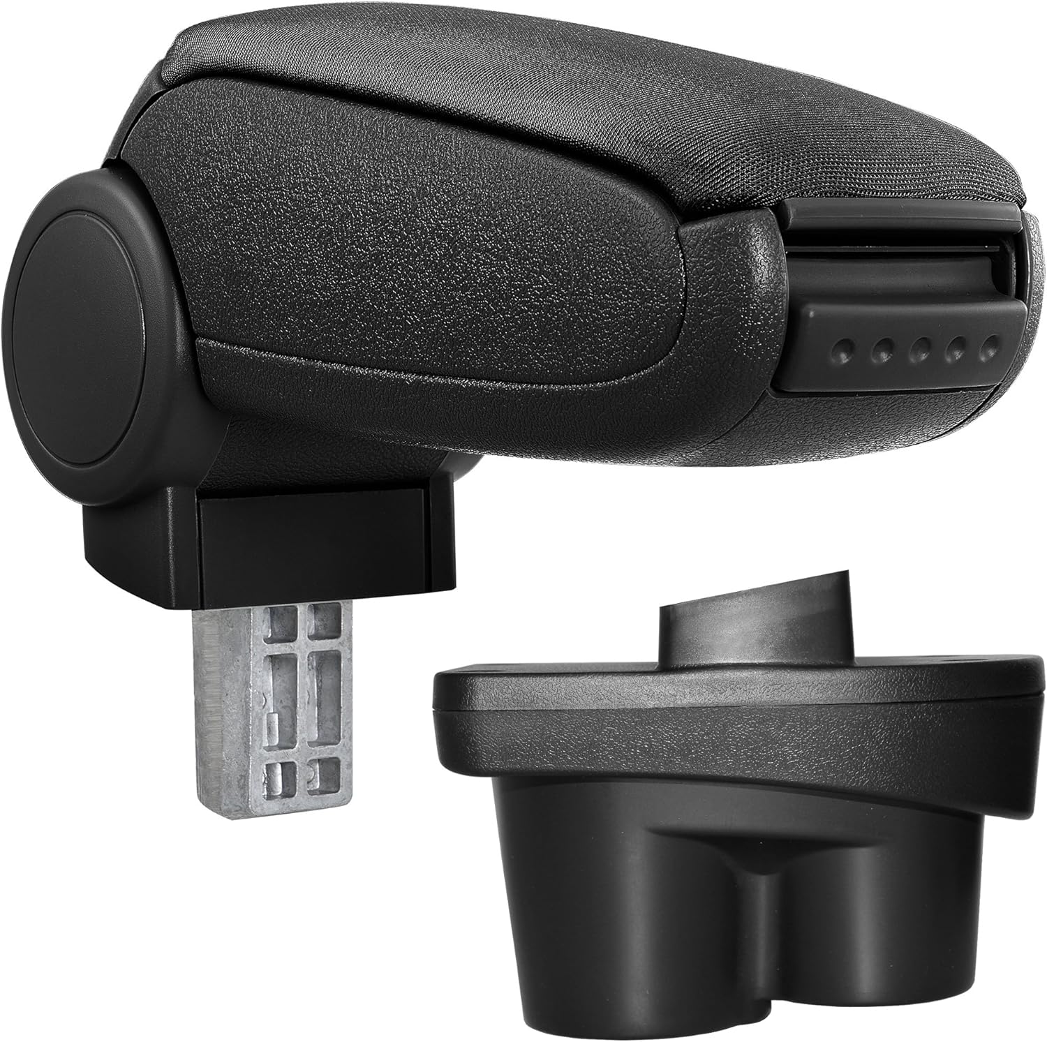 Thumbnail 6 de Accoudoir central pour Opel Corsa E (à partir de 2014) rembourré en cuir-synthétique noir avec compartiment