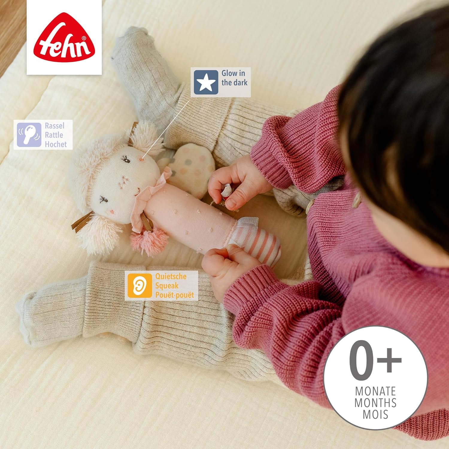 Detalle de Fehn Stabgreifling Fee Greifling 18 cm