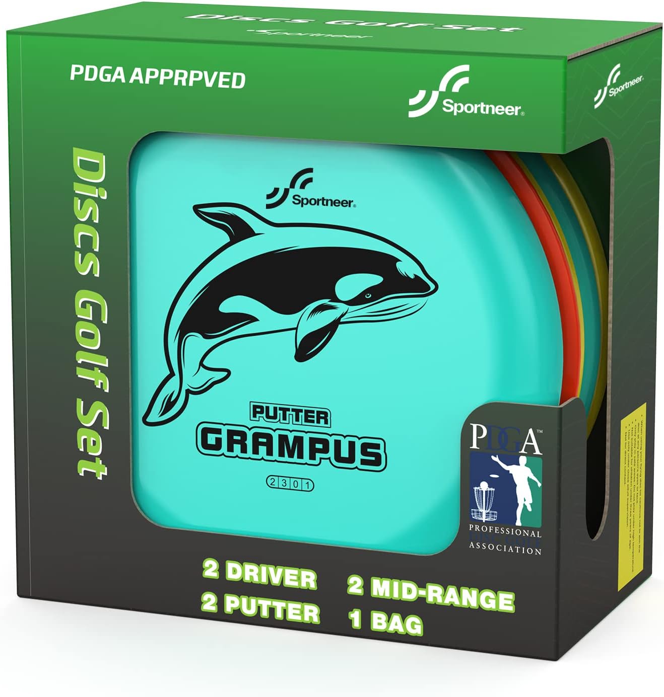 Thumbnail 3 de Sportneer Disc Golf Starter Set – 6 Scheiben inkl. Tragetasche, ideal für Anfänger & Fortgeschrittene
