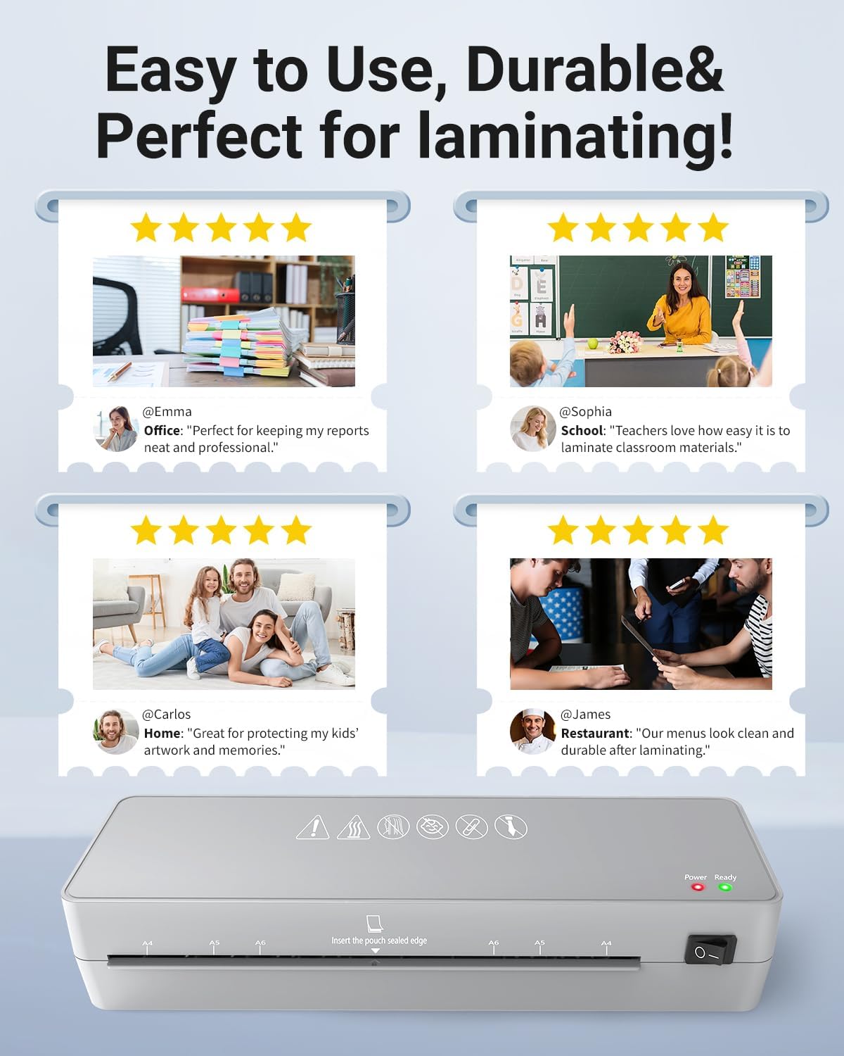 Thumbnail 5 de MAXDONE A4 Laminator for home and office