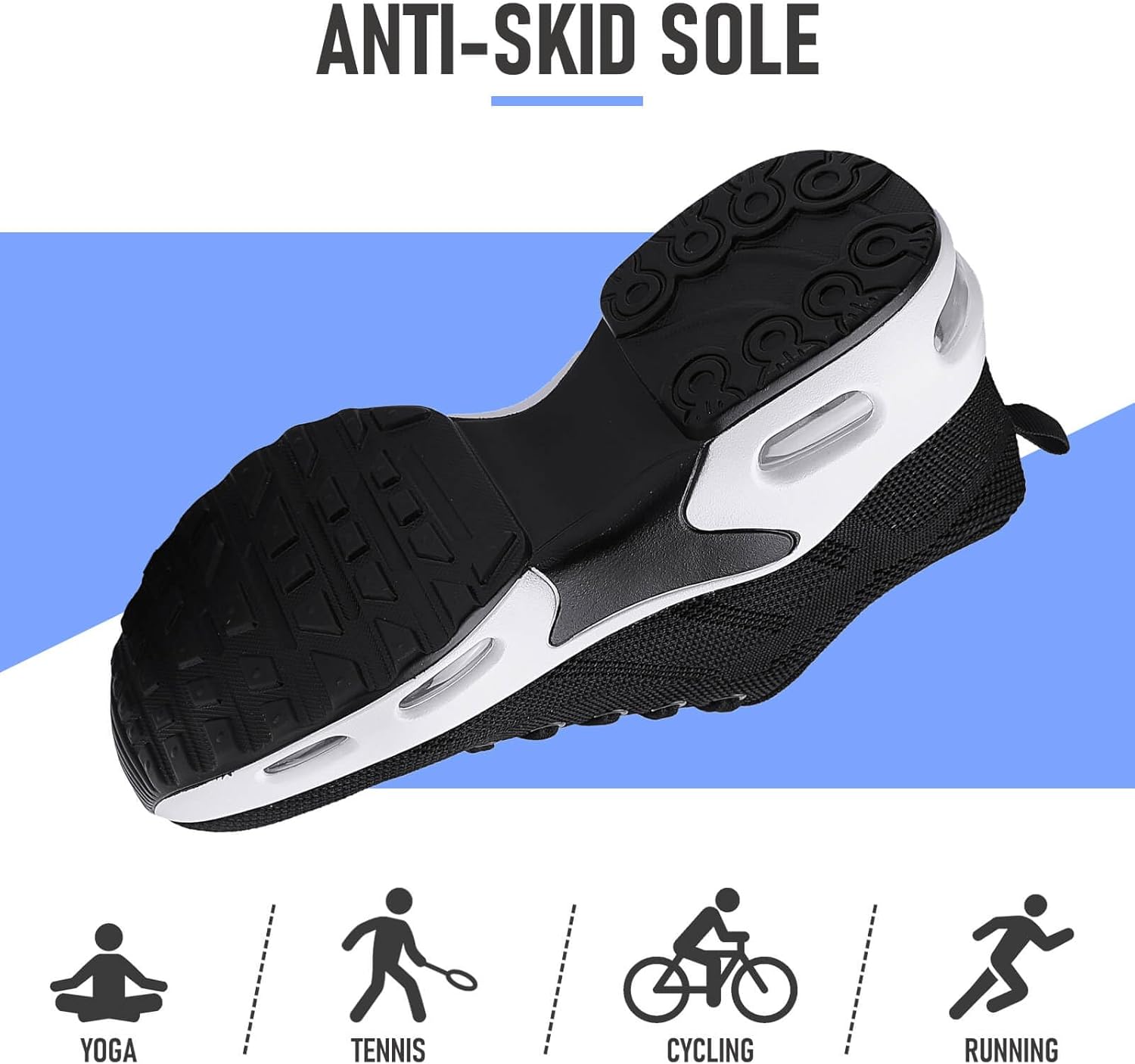 Thumbnail 4 de Womens Orthopedic Trainers Running Shoes with Air Cushion and Breathable Mesh