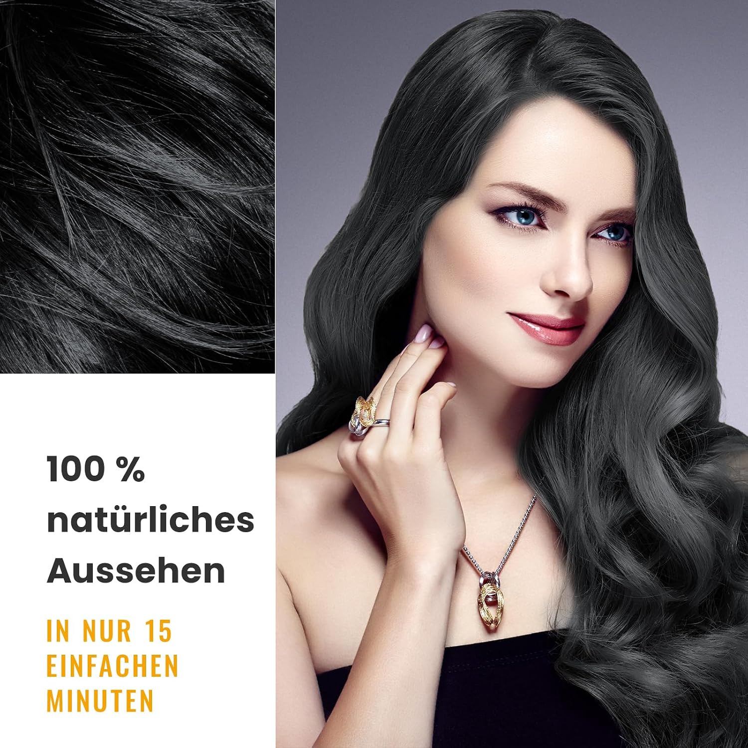 Thumbnail 2 de Schwarz Haarfärbeshampoo 3 in 1 Graues Haar 500 ml