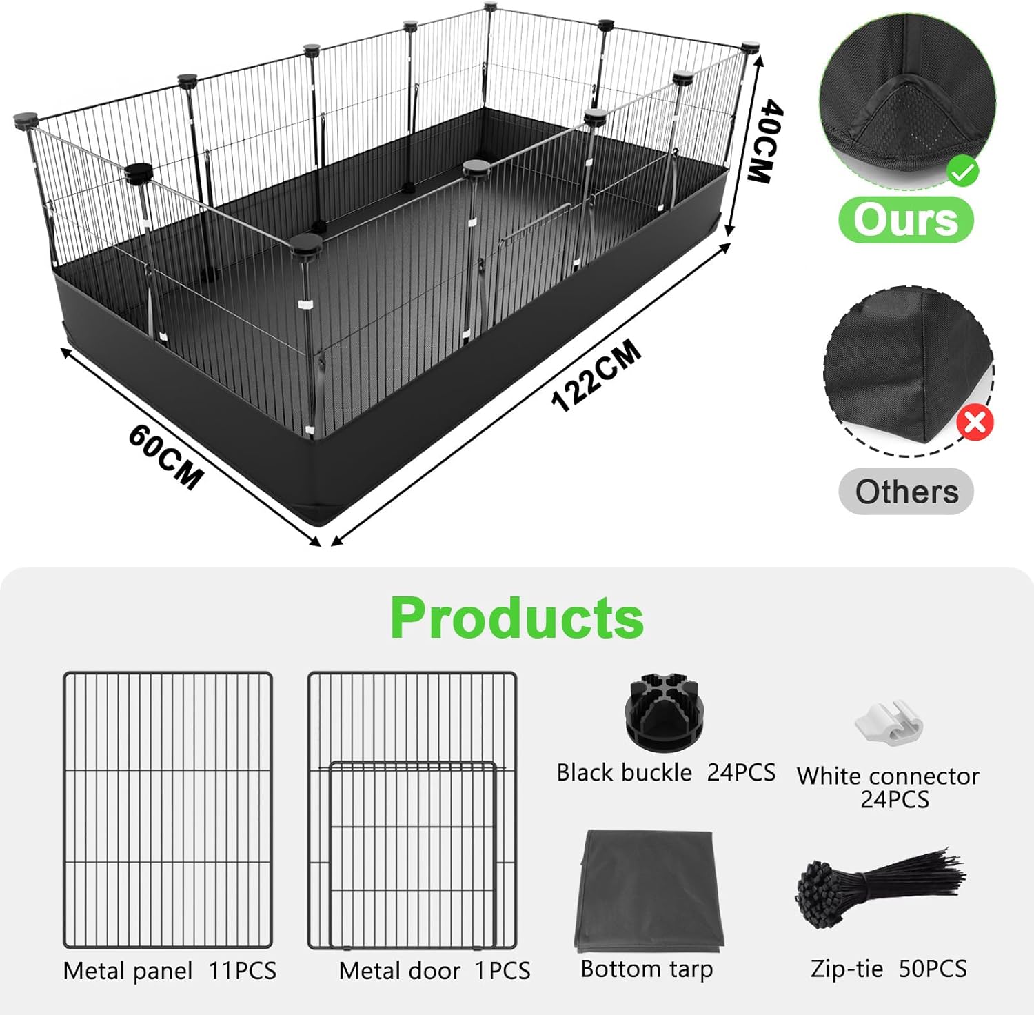 Thumbnail 6 de Aystkniet Rabbit Run: All-in-One Playpen for Small Pets