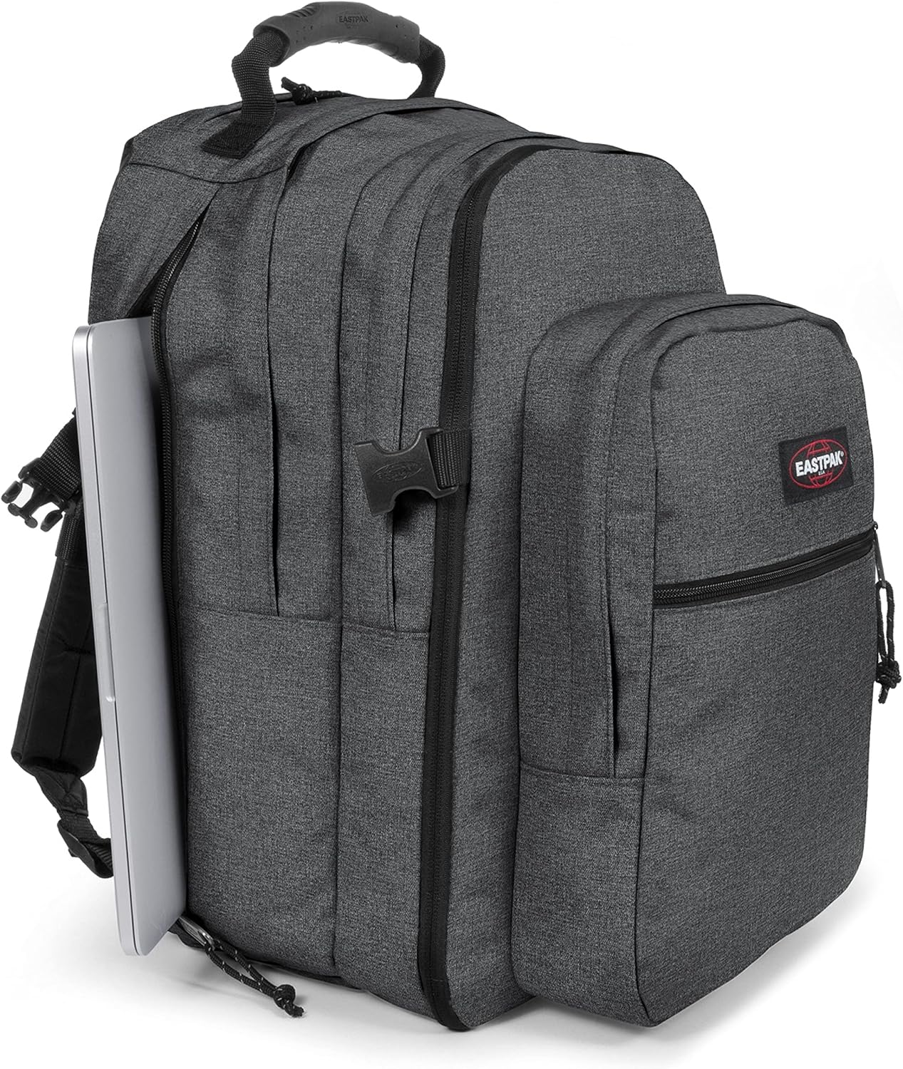 Detalle de Eastpak Tutor Sac à Dos 39 L – Black Denim (Gris)