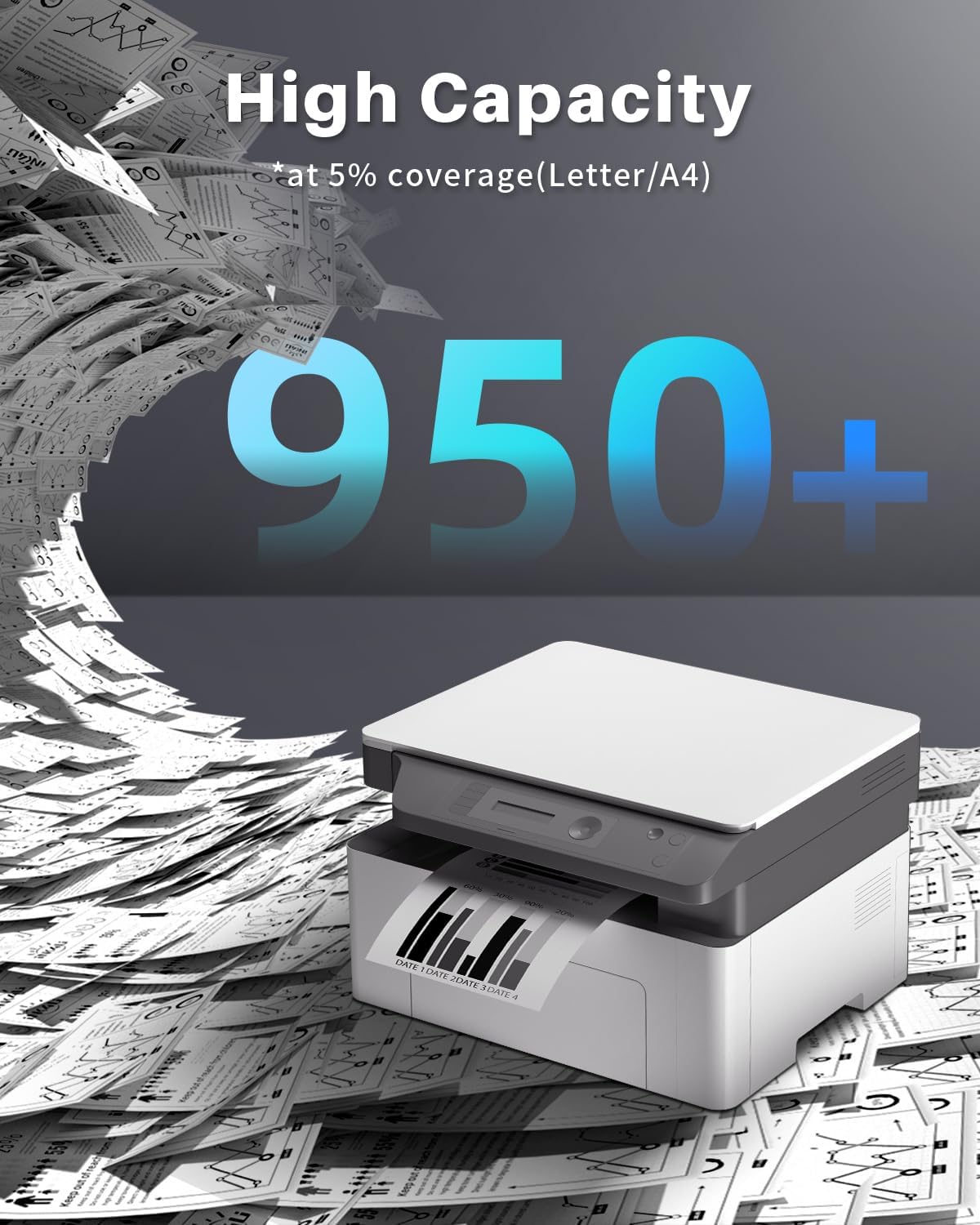 Thumbnail 2 de Toner compatibile HP 142A nero con chip per HP LaserJet MFP M140/M110/M139 (W1420A) – 1 nero