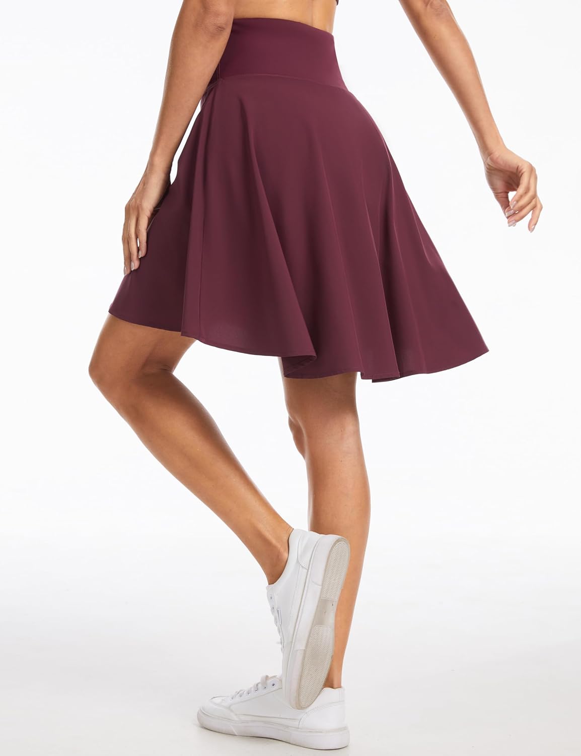 Detalle de THE GYM PEOPLE Women's Summer Skort with Built-in Shorts and Ruffle Hem
