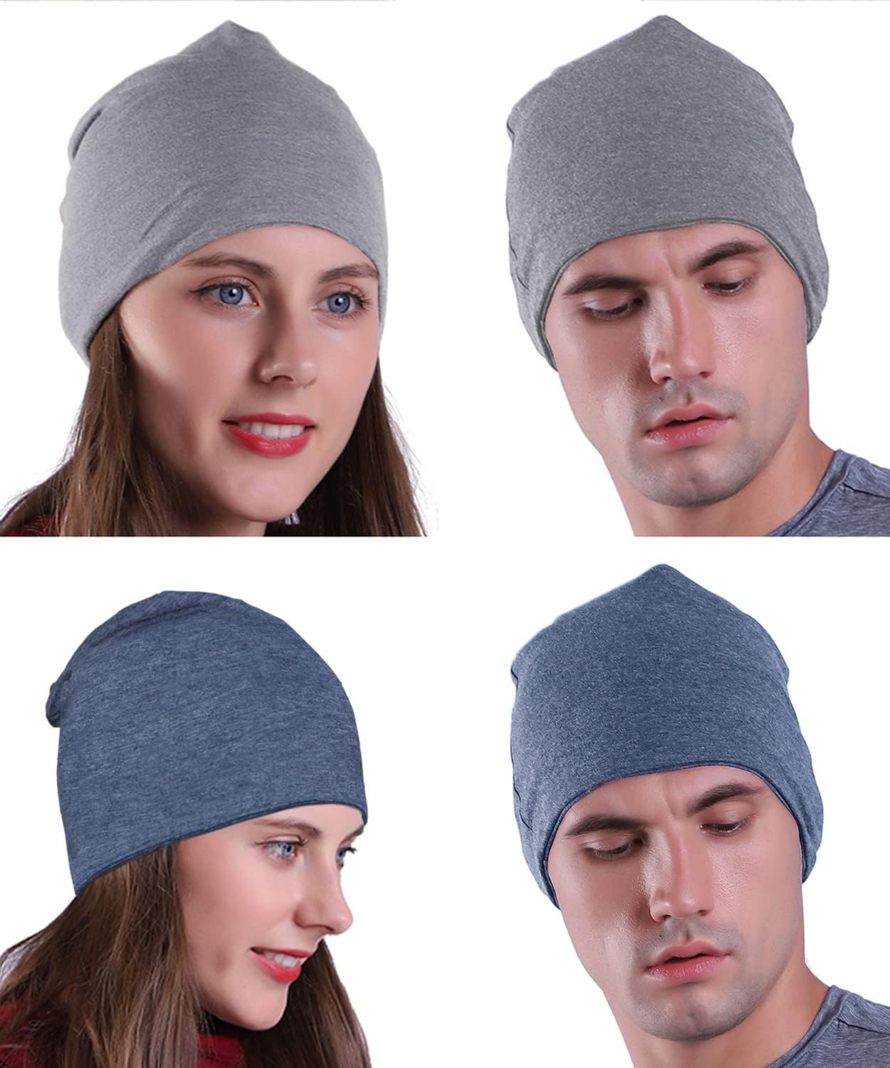 Detalle 2 de EMPIRELION 9" multifunktionale leichte Running Beanie (Schädelkappe, Helmunterziehmütze, Schlafkappe) für Damen & Herren