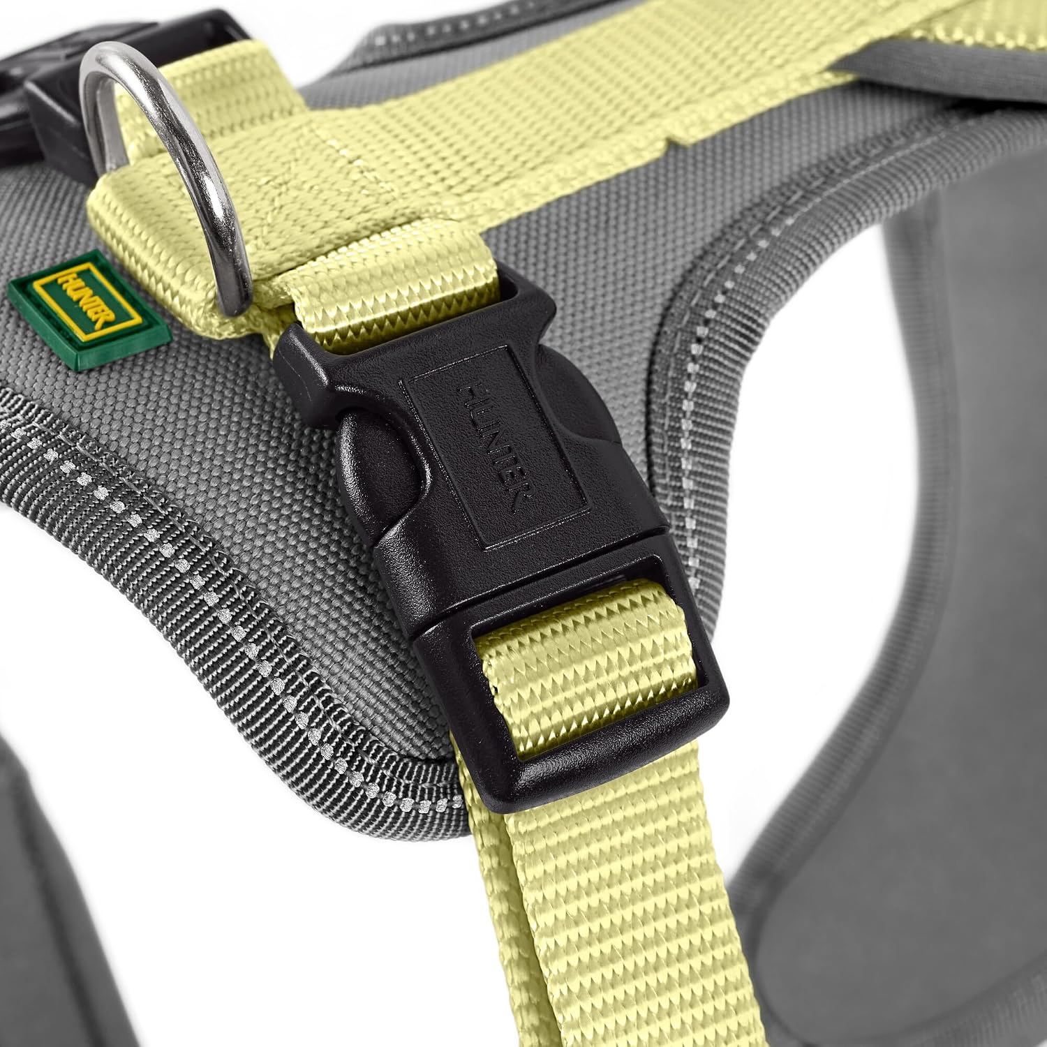 Detalle de Hunter Hundegeschirr NEOPREN – Matcha/Grau, Größe L