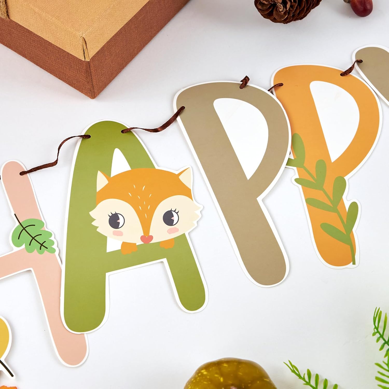 Thumbnail 6 de SUNBEAUTY Cartoon Happy Birthday Banner – Dschungel Safari Girlande für Kindergeburtstag