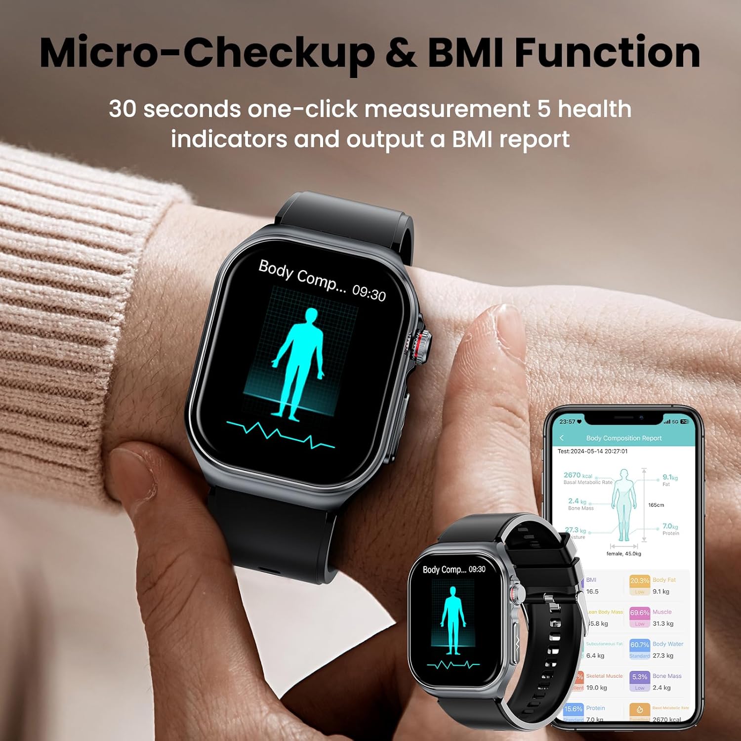 Thumbnail 2 de HIDAMEL Smart Watch 70 Days battery