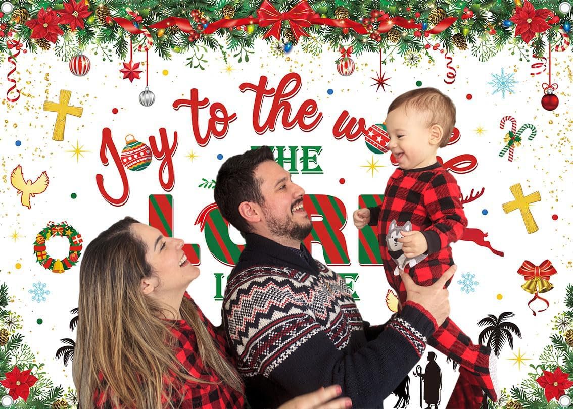 Detalle 2 de Christmas Nativity Backdrop 94x70 inch Photography Background 🎥