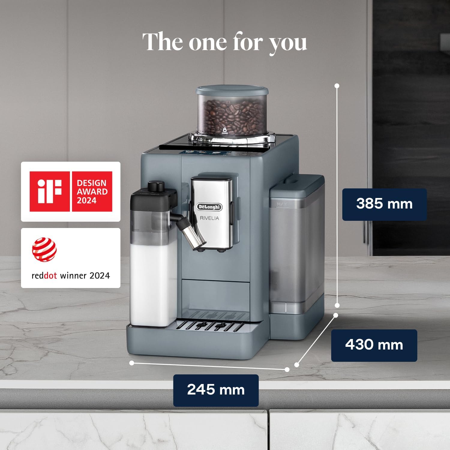 Detalle de Delonghi Rivelia EXAM440.55.G: Fully Automatic Bean-to-Cup with LatteCrema Hot