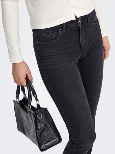 Thumbnail 6 de ONLY NOS Damen Skinny Jeans onlBLUSH MID ANK RAW – Schwarz, Gr. W32/L30 (Herstellergröße XL)