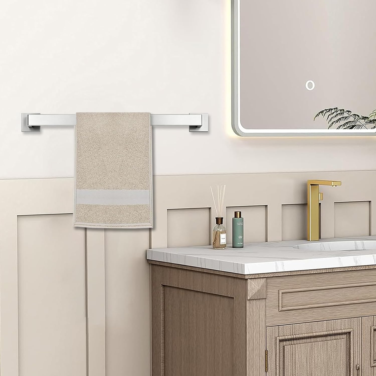 Detalle 2 de JOPOFI Bathroom Towel Bar, 23.6-Inch