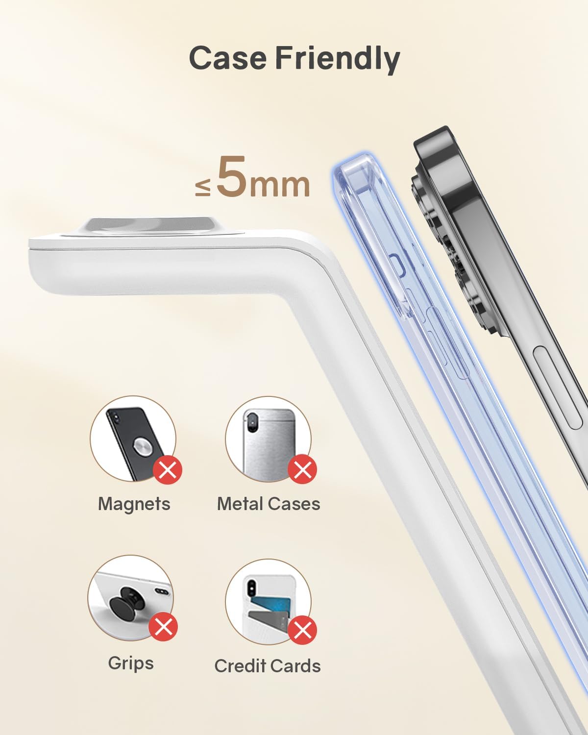 Thumbnail 6 de CIYOYO Wireless Charging Station for Apple (3-in-1) Stand Dock for iPhone, Apple Watch & AirPods