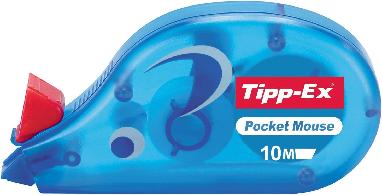 Detalle de Tipp-Ex Korrekturroller Pocket Mouse mit Schutzkappe – 10 m x 4,2 mm, 10er-Pack