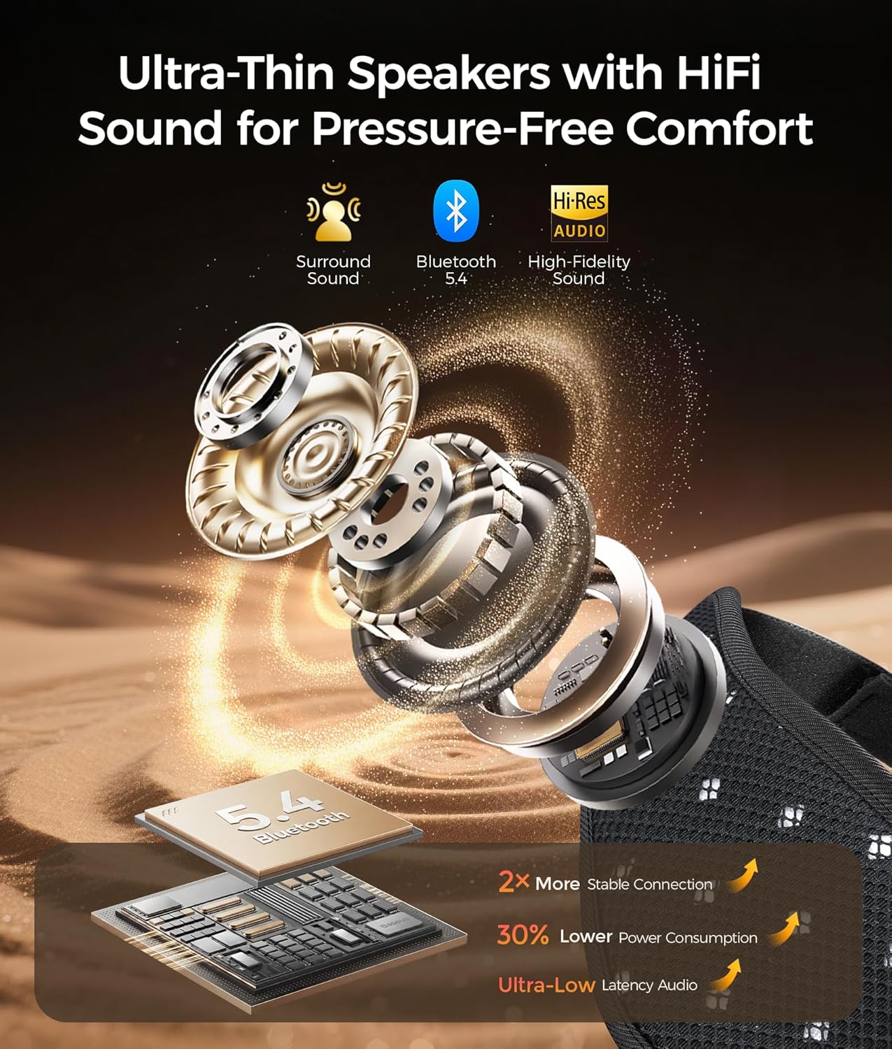 Thumbnail 4 de LOVE EYE Sleep Mask Headphones Bluetooth sleep mask