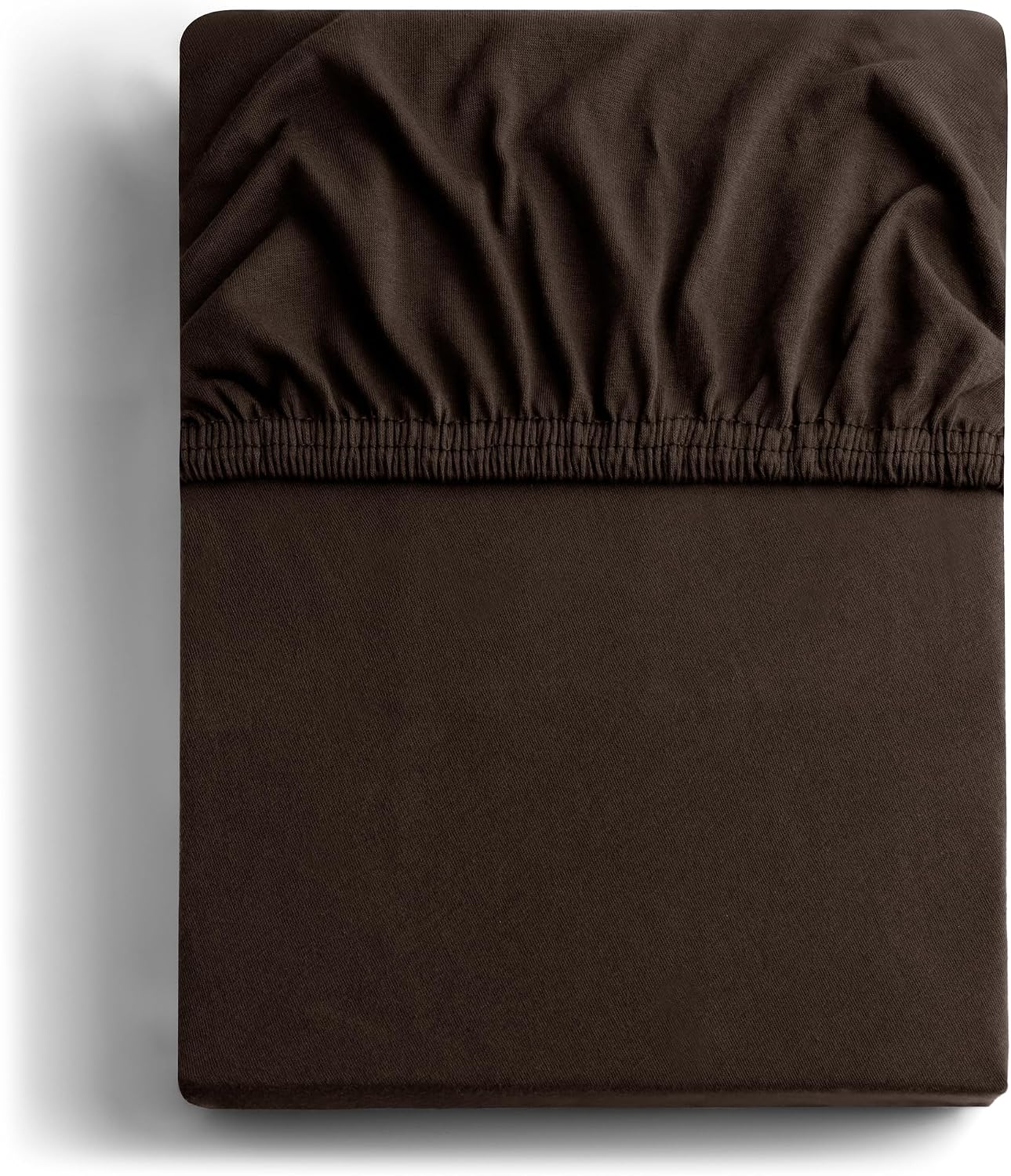 Detalle de DecoKing Spannbettlaken Amber 120x200 cm / 140x200 cm – 100% gekämmte Baumwolle, Jersey, 30 cm Steg