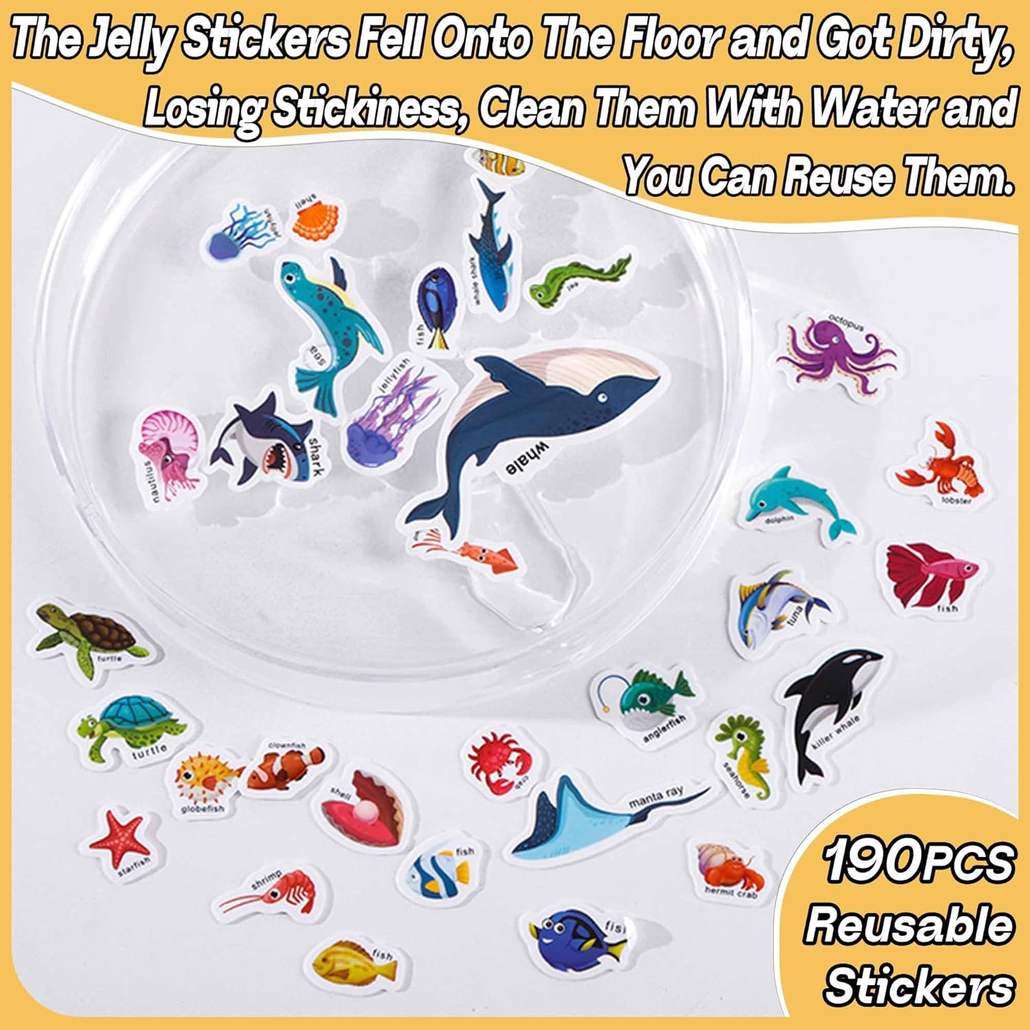 Thumbnail 6 de iGetooy 6 Sets Reusable Sticker Book for Toddlers