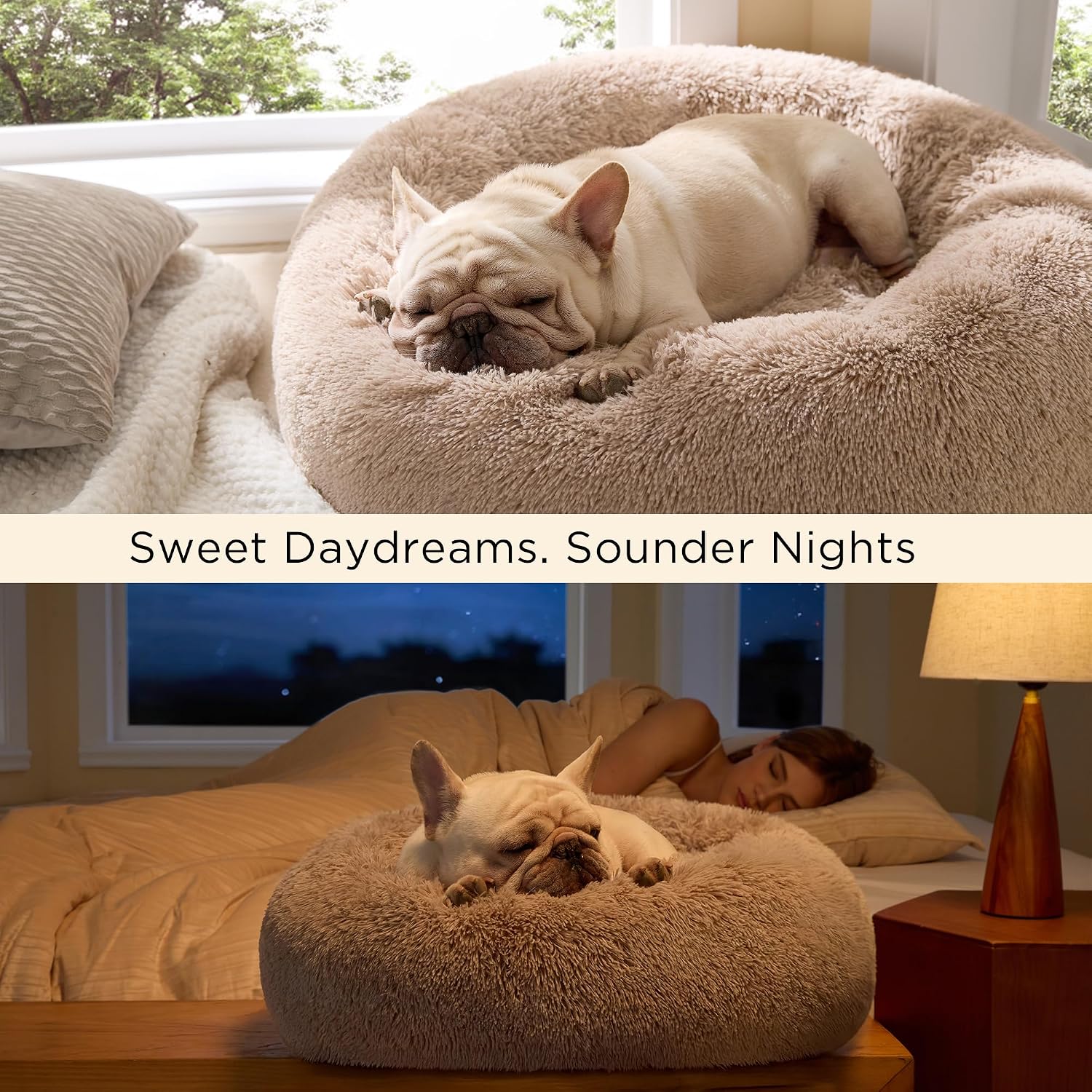 Detalle 2 de Bedsure Donut Dog Bed Medium