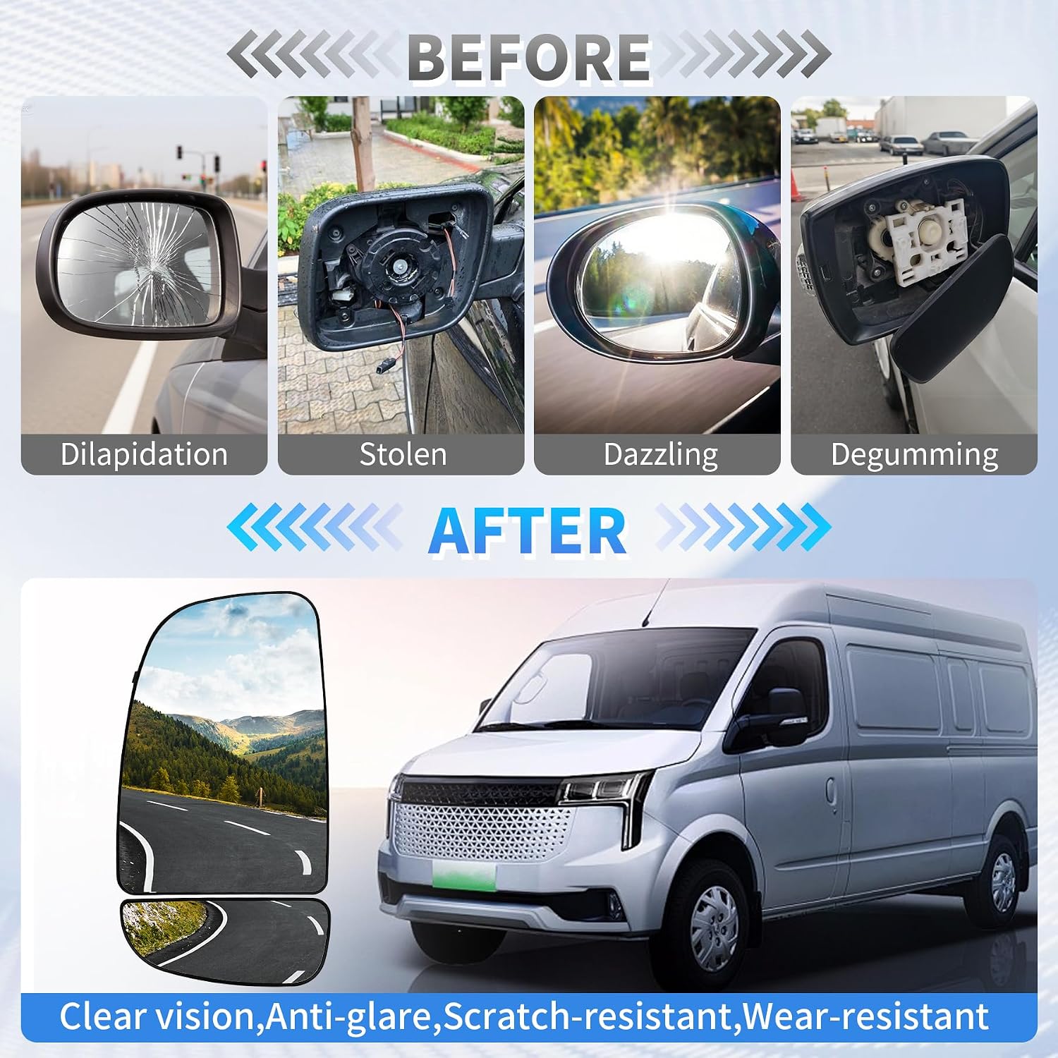 Detalle 2 de Convitex Wing Mirror Glass Heated for Fiat Ducato