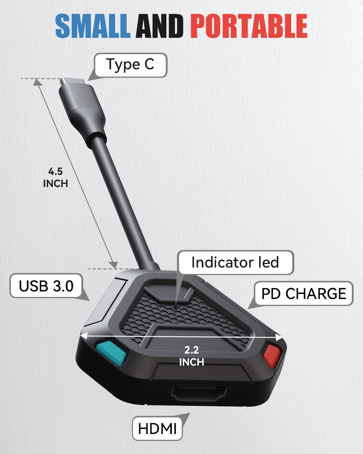 Thumbnail 3 de 3-in-1 Switch Dock for Switch / OLED with 4K HDMI, USB 3.0 and USB-C PD charging (Black)