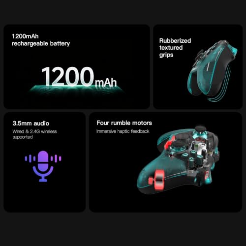 Detalle de GameSir G7 Pro Controller 1000Hz Edition Aimlabs – Stazione Ricarica e Display per Xbox Series X|S, Xbox One, PC e Android