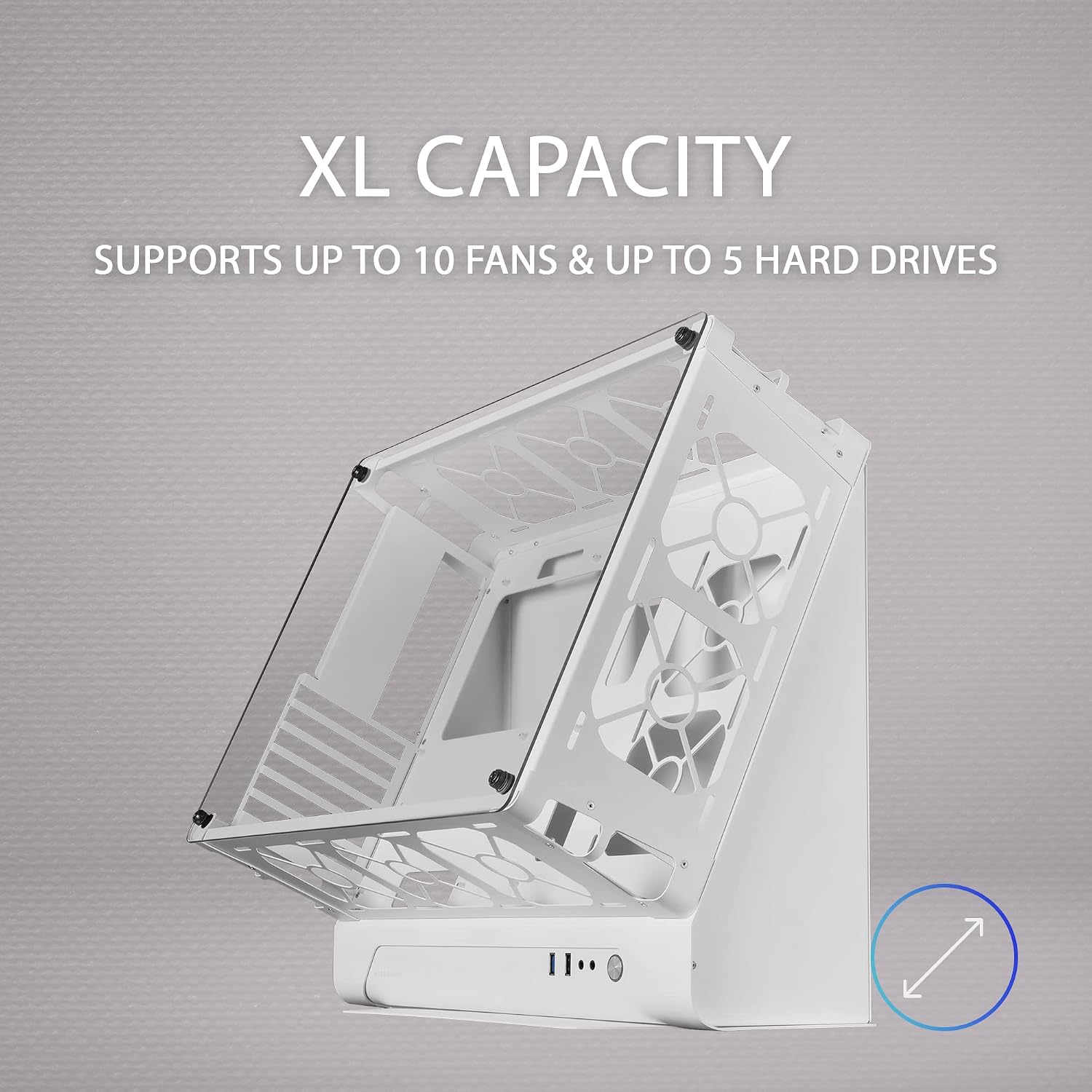 Thumbnail 4 de MARS GAMING MCB Case ATX XL modulabile Bianco