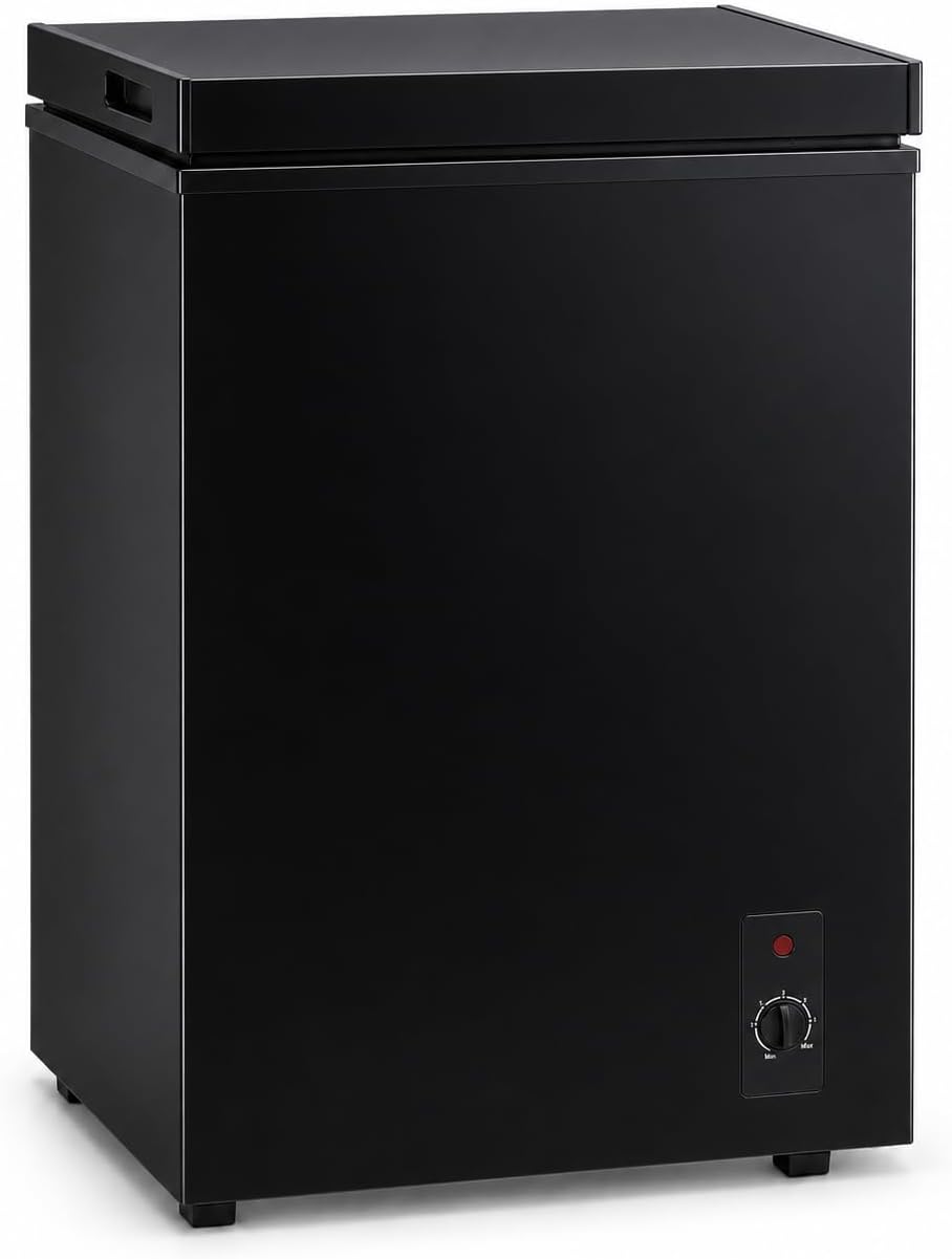 Detalle de LOUDKIT FLG-7.0-BLACK Chest Freezer, 7.0 cu.ft., 7-Level Thermostat