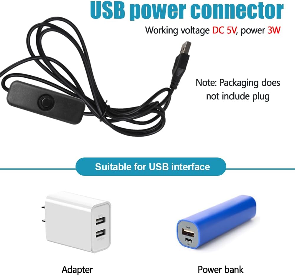 Detalle de MiOYOOW LED Aquarium Light: IP68 Submersible RGB USB Light with Suction Cups