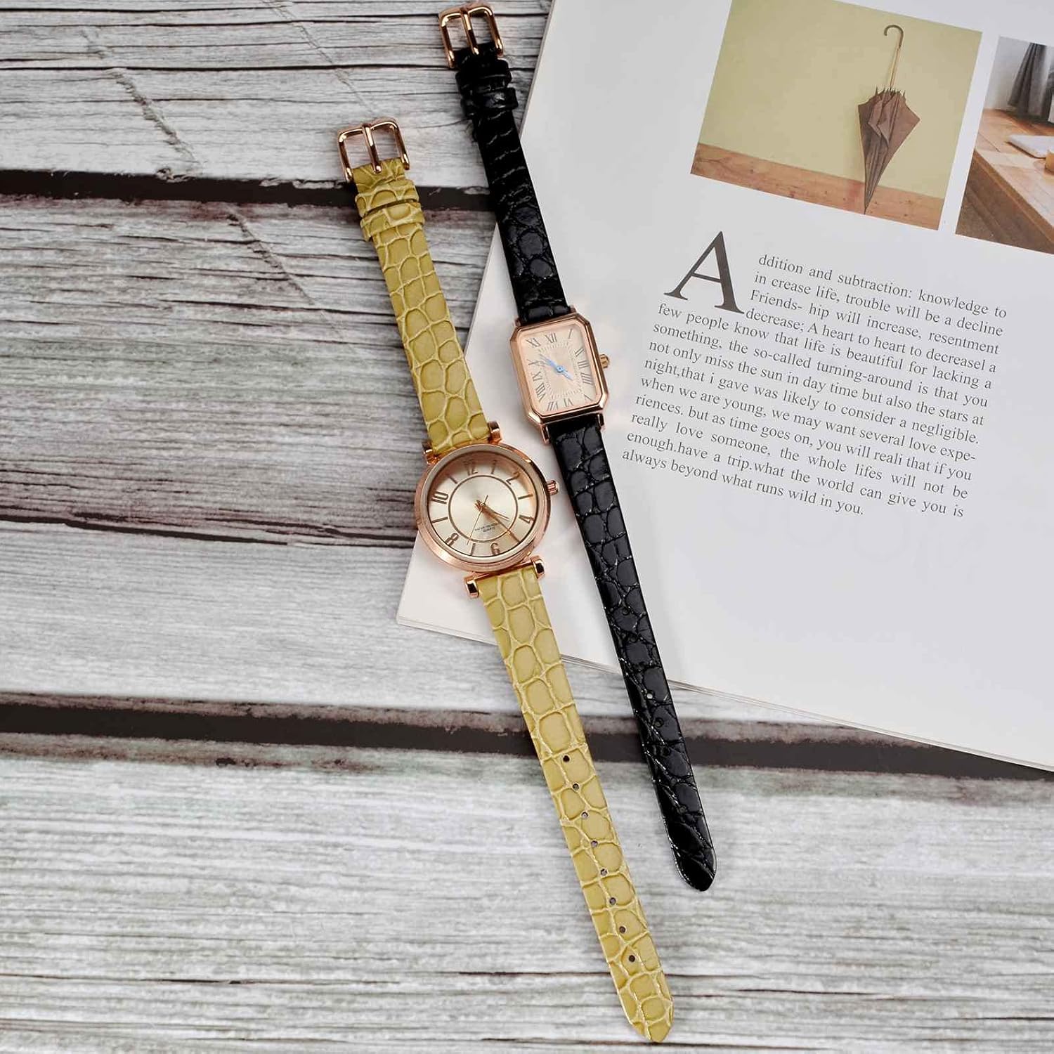Thumbnail 5 de BISONSTRAP Leder Uhrenarmbänder mit polierter Edelstahlschließe (Bandbreite 14 mm)