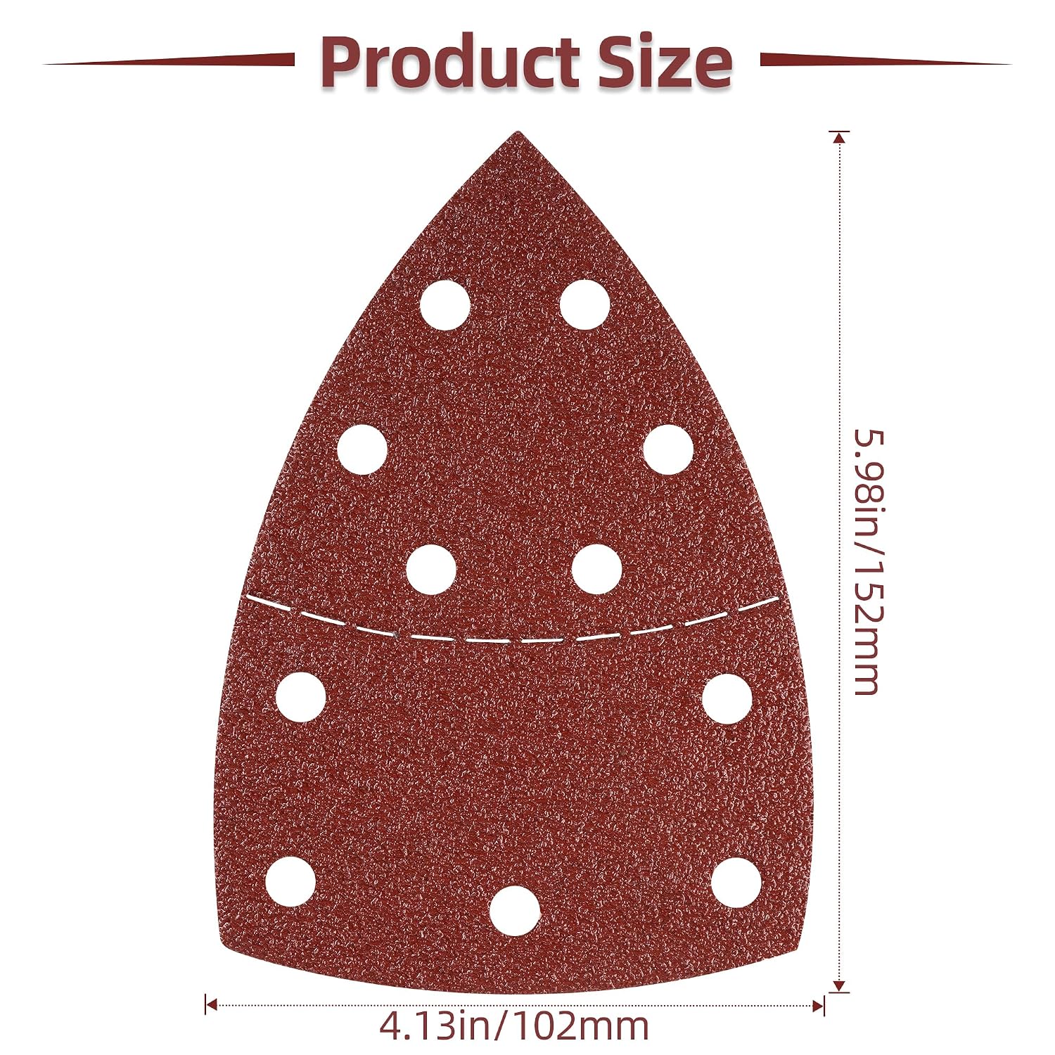 Thumbnail 5 de Jokisa Schleifpapier-Set für Dreieckschleifer (100 Stück) 105 x 152 mm – Körnungen P40 bis P400