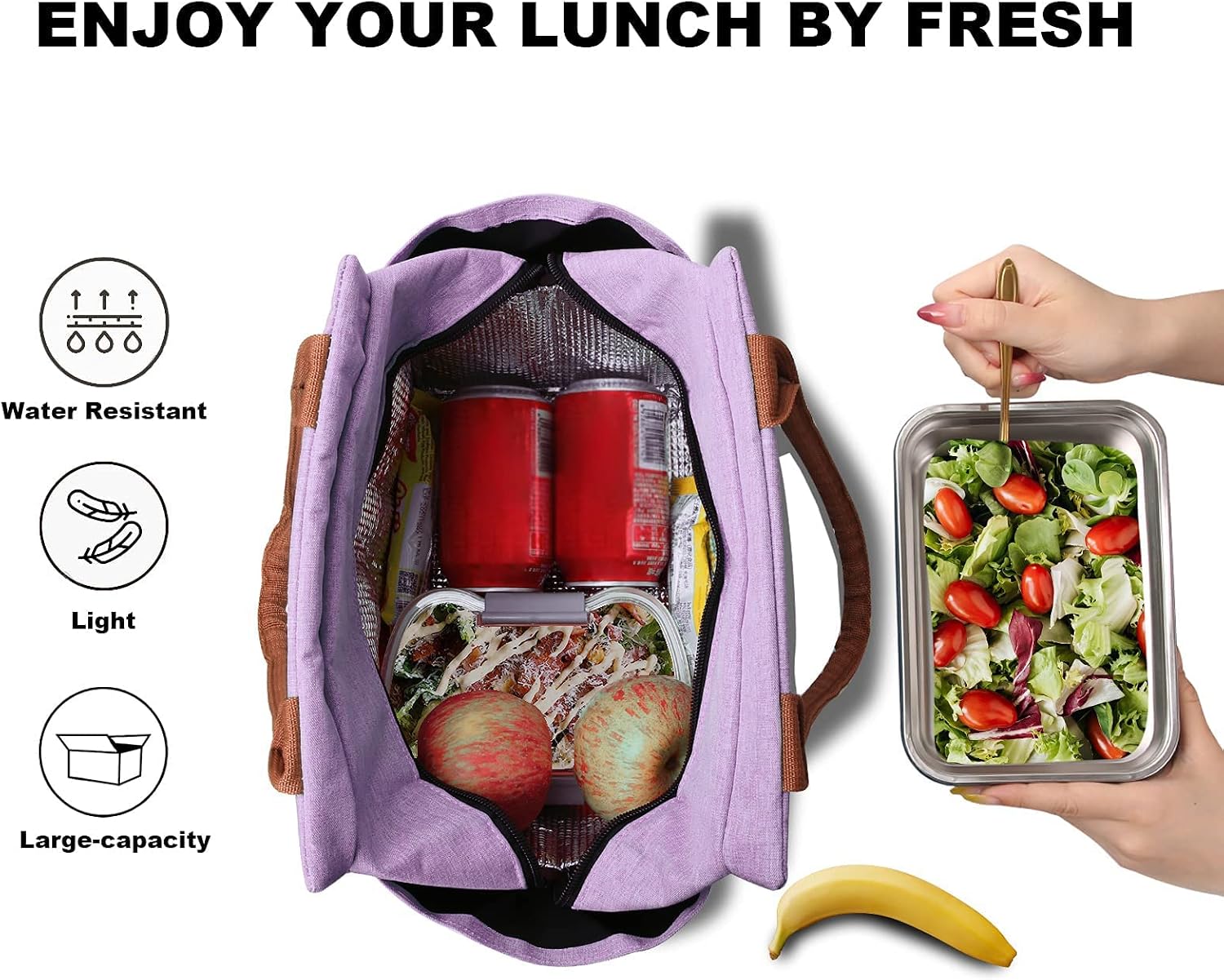 Detalle de Joymee Lunch Bag Insulated Large Cooler Tote