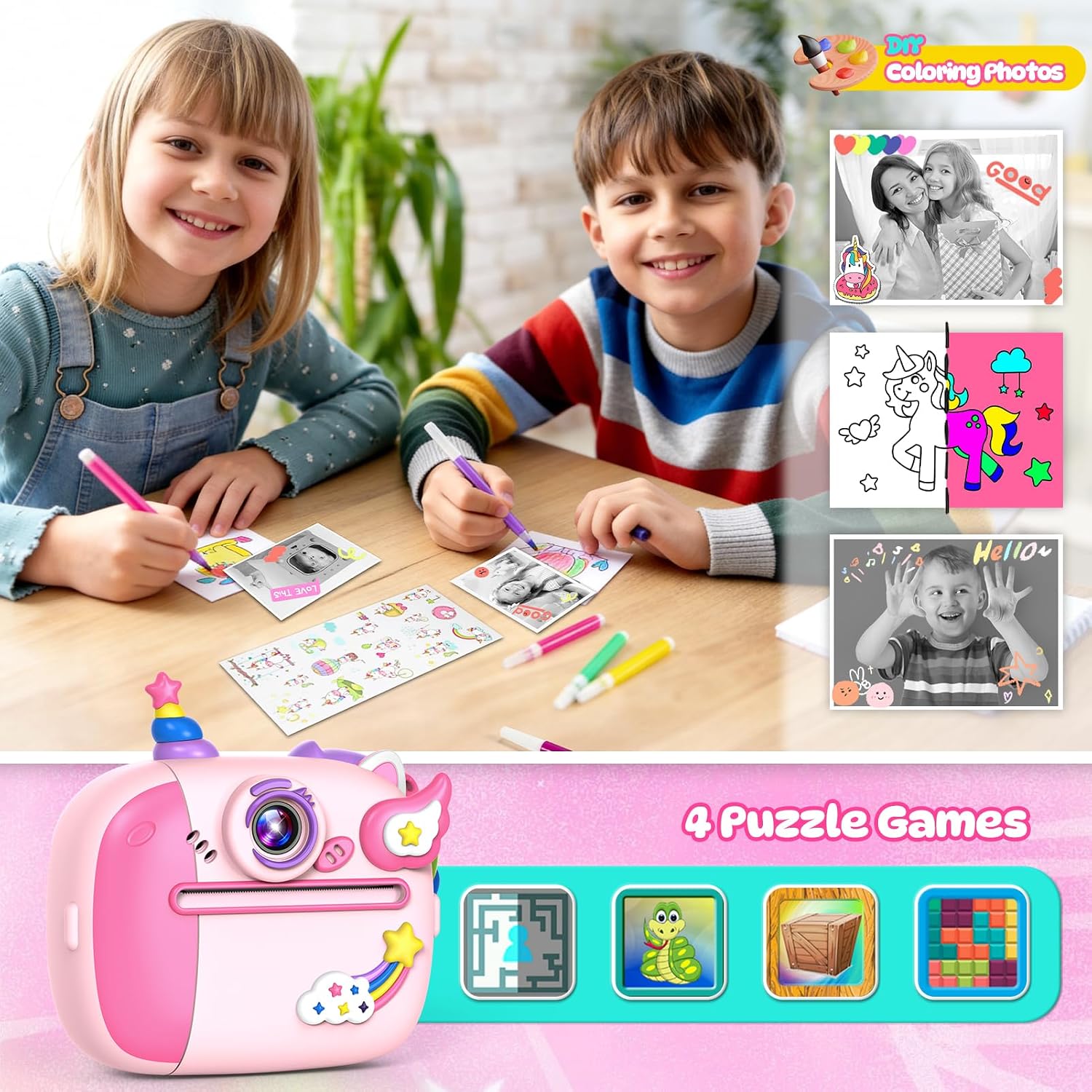 Thumbnail 4 de Wootoyz Kids Camera Instant Print 3–12 yrs