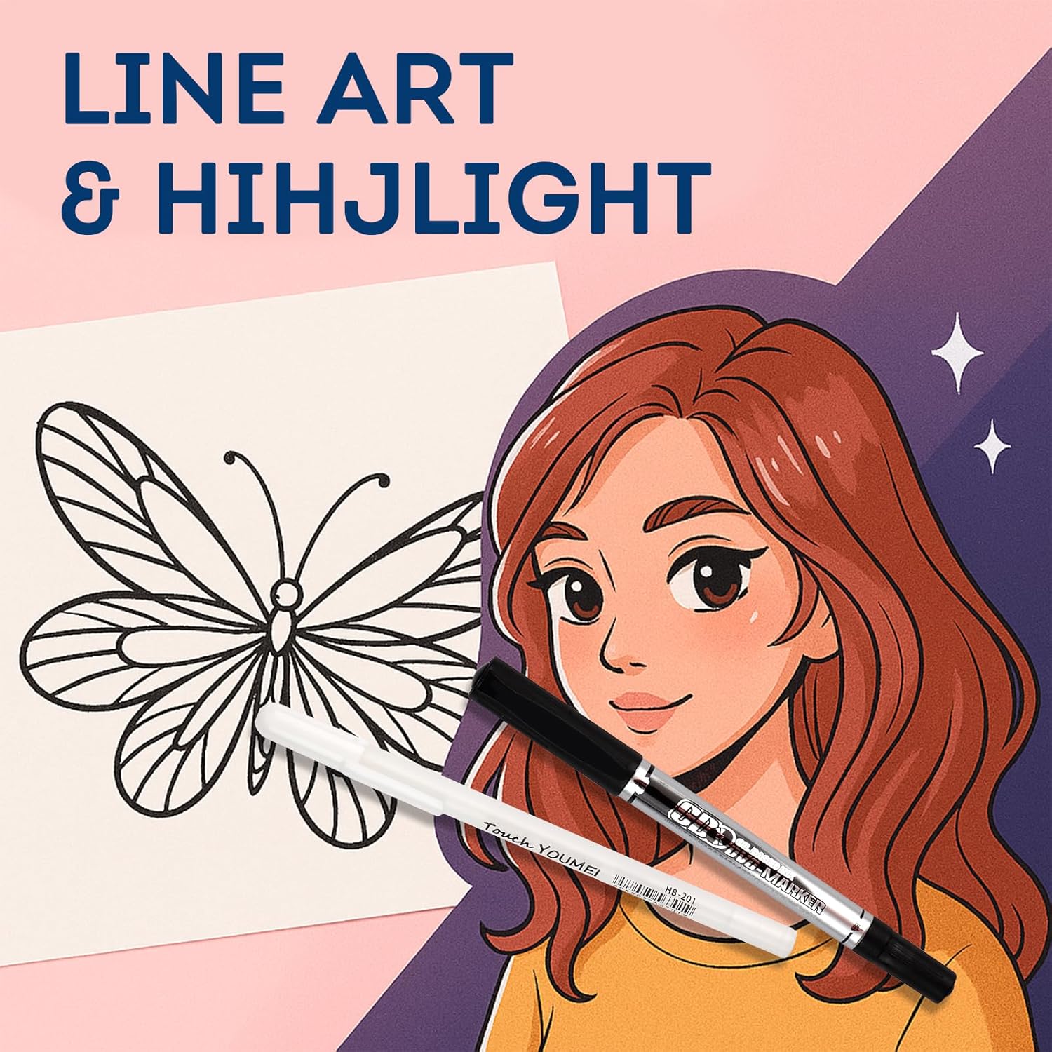 Thumbnail 5 de colpart 120-Farben Alkohol Marker Set mit Twin-Spitzen für Manga, Design & Coloring Books