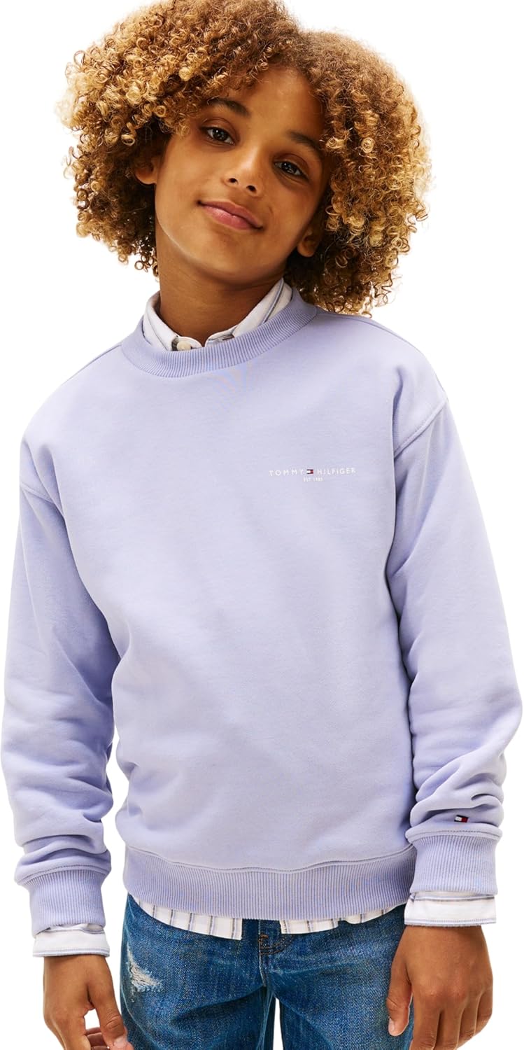 Detalle de Tommy Hilfiger Mini Corp C-Neck Sweatshirt Ks0ks00665, felpa unisex
