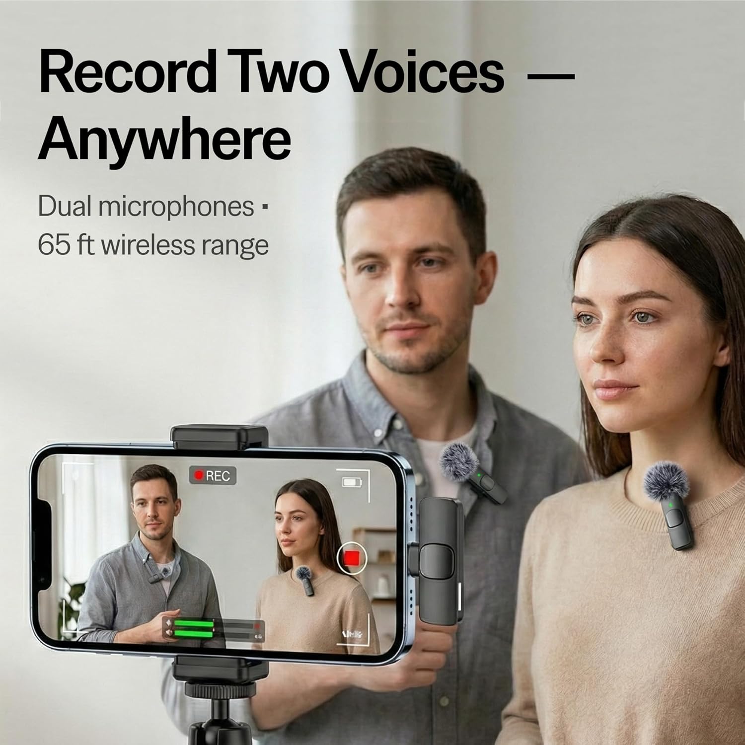 Thumbnail 4 de Mini Mic Pro wireless lavalier microphone for iPhone 🎤