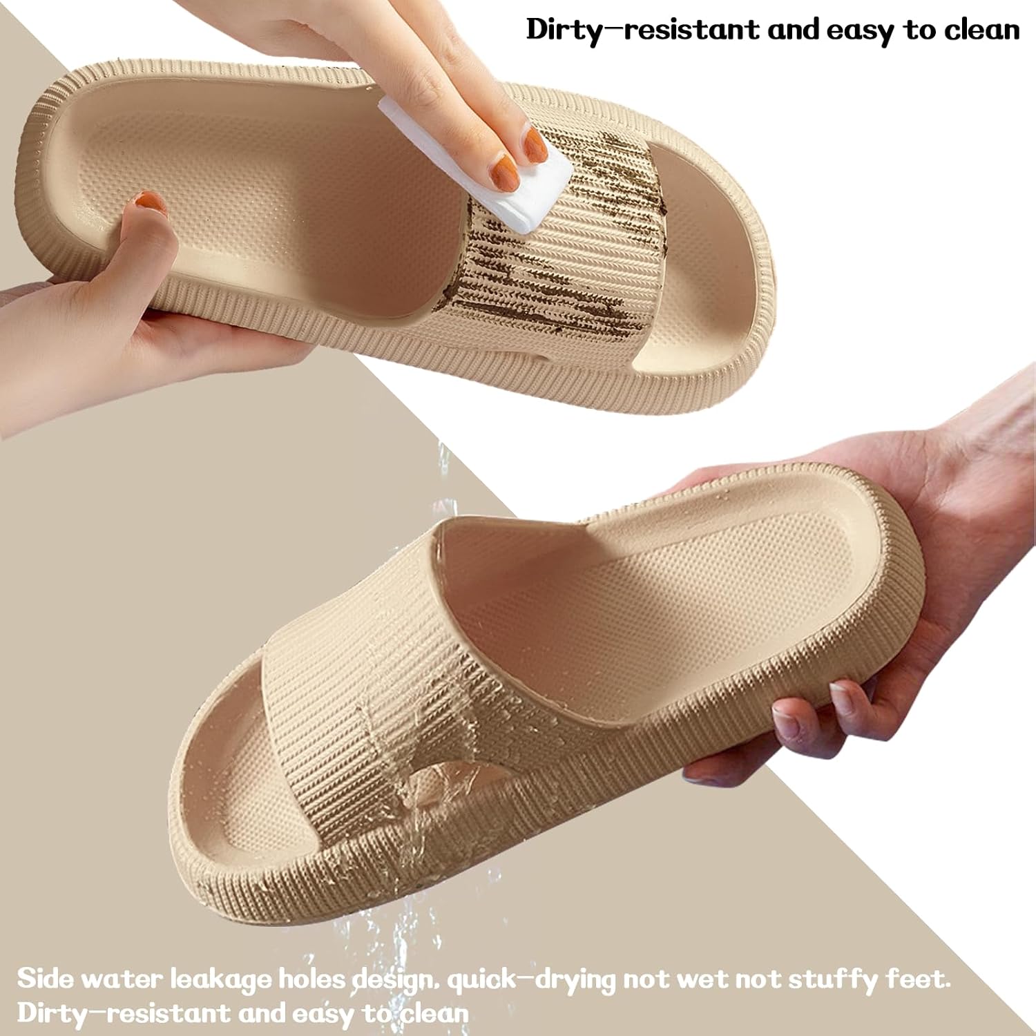 Detalle de QJJQ Badeschuhe Cozislides „Original“ in Khaki (EU 40/41)