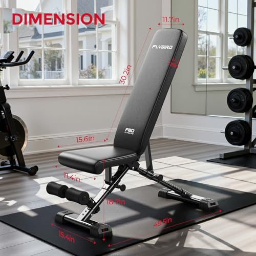 Thumbnail 8 de FLYBIRD WB5 Weight Bench — 800LBS ASTM-Certified Adjustable Bench for Home Gym