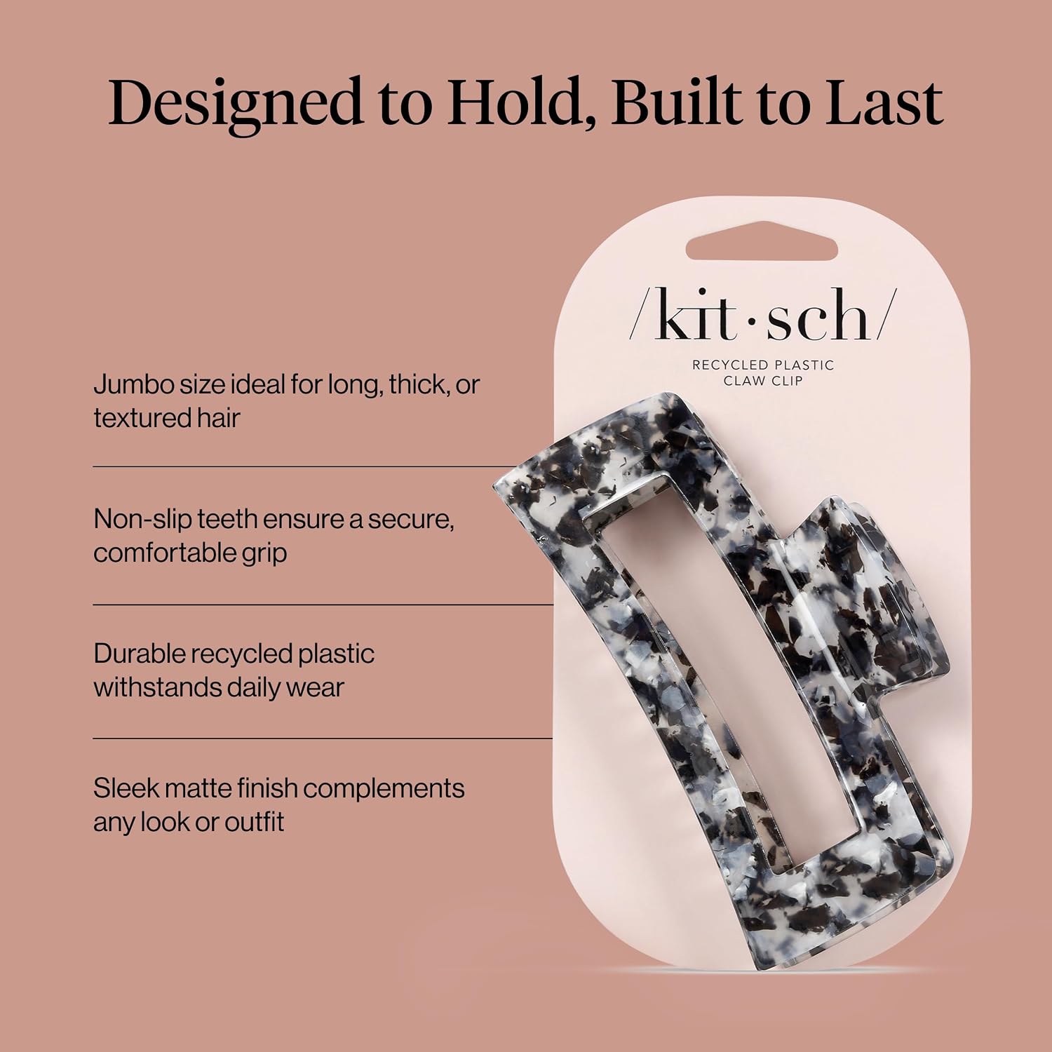 Detalle de Kitsch Hair Claw Clip in Recycled Plastic