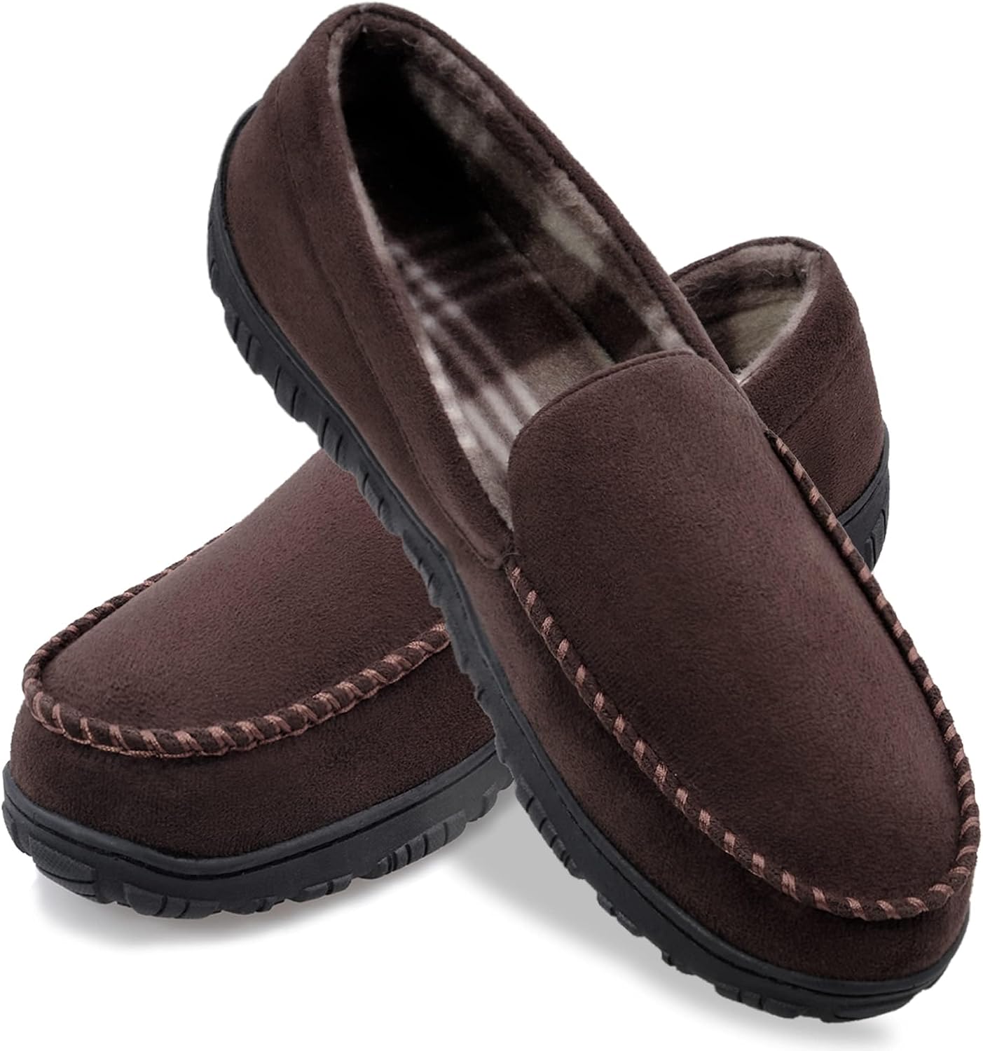 Detalle 2 de ShoesLocker Men's Microsuede Slippers 🚶