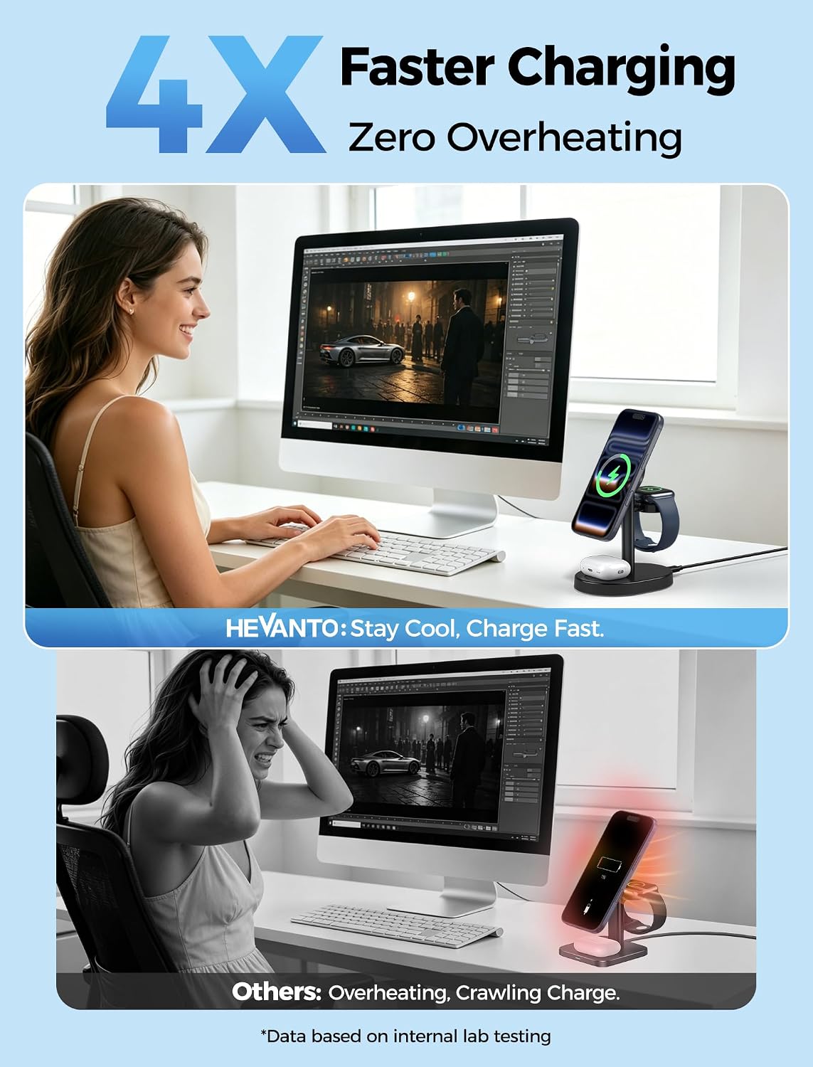 Thumbnail 5 de Hevanto 2026 15W Wireless Charging Station